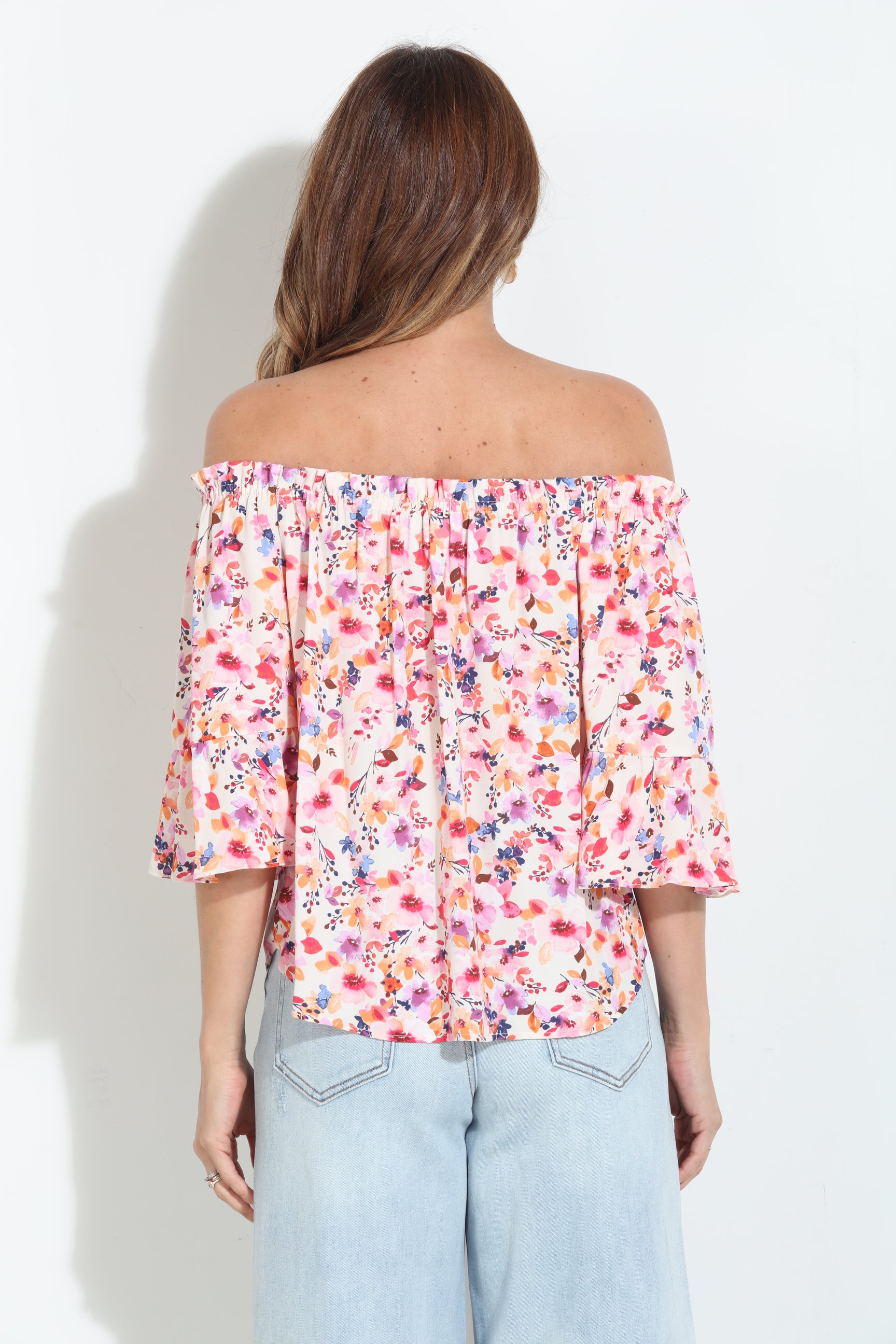 Amelia OTS Ruffle Top-BEST SELLER