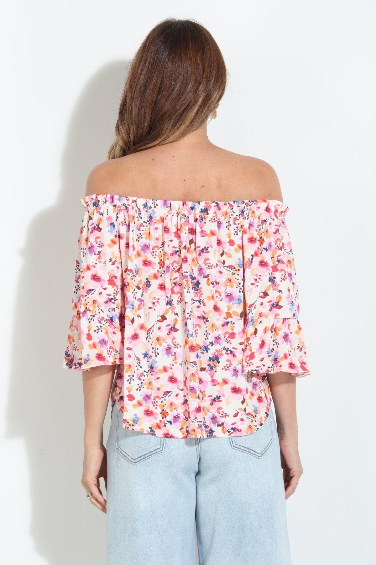 Amelia OTS Ruffle Top-BEST SELLER