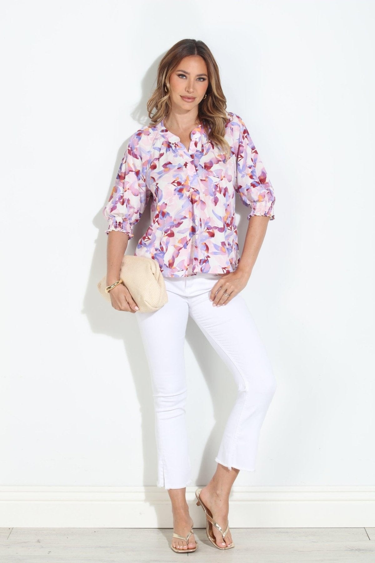Rosabella Placket Neck Blouse