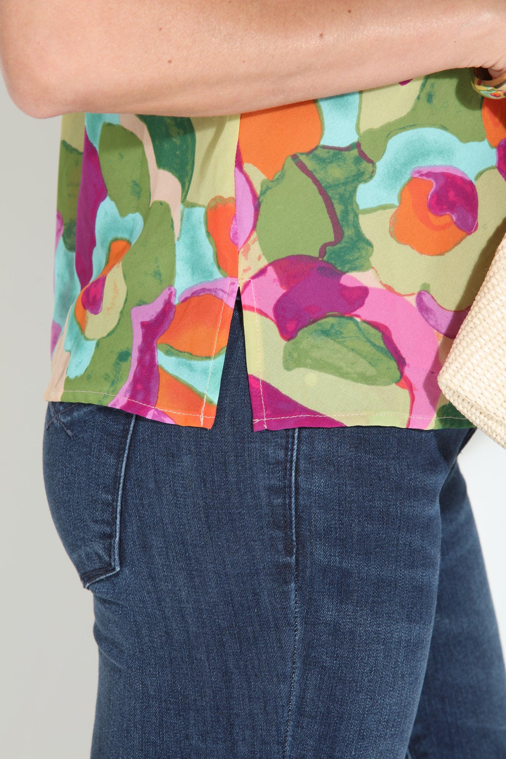 Malga Cowl Neck Blouse