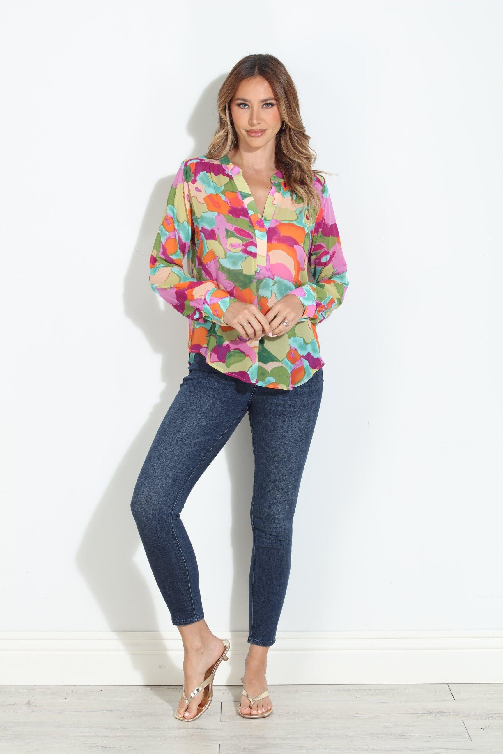 Malga Sheer Chiffon Blouse