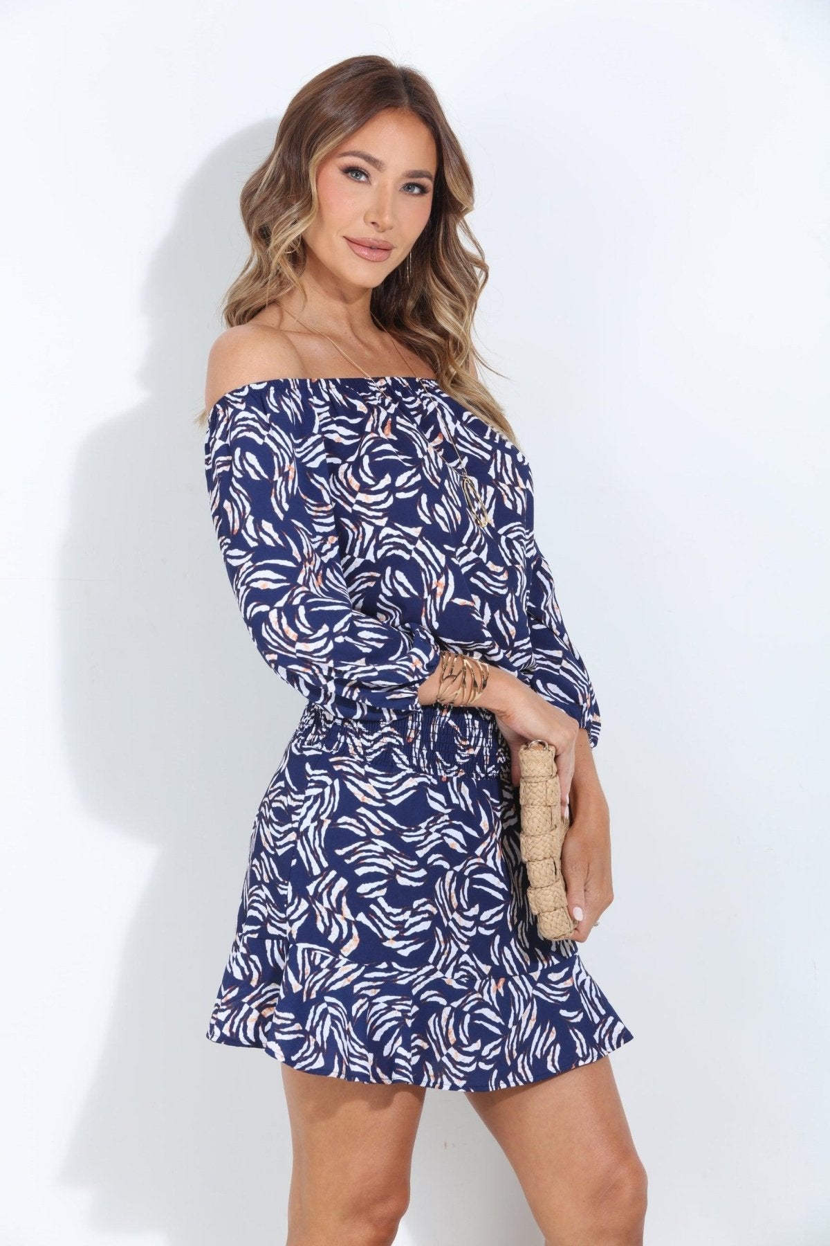 Curacao OTS Short Dress