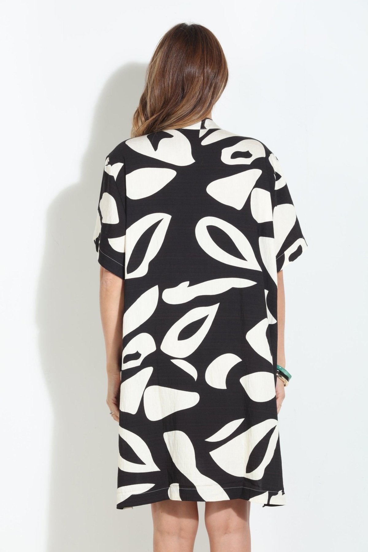 Maya Black and White Tunic