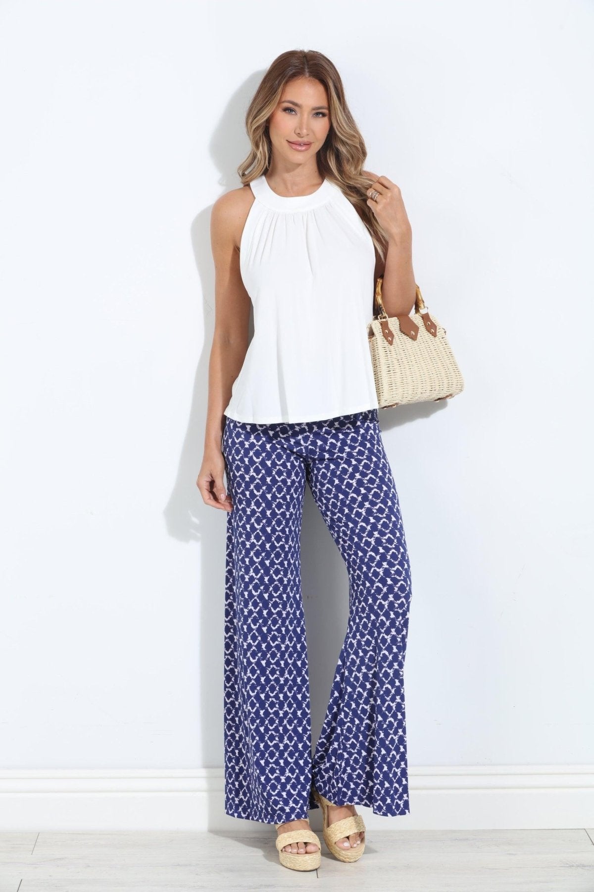 Ivory Hi-Neck Stretch Tank-FINAL SALE