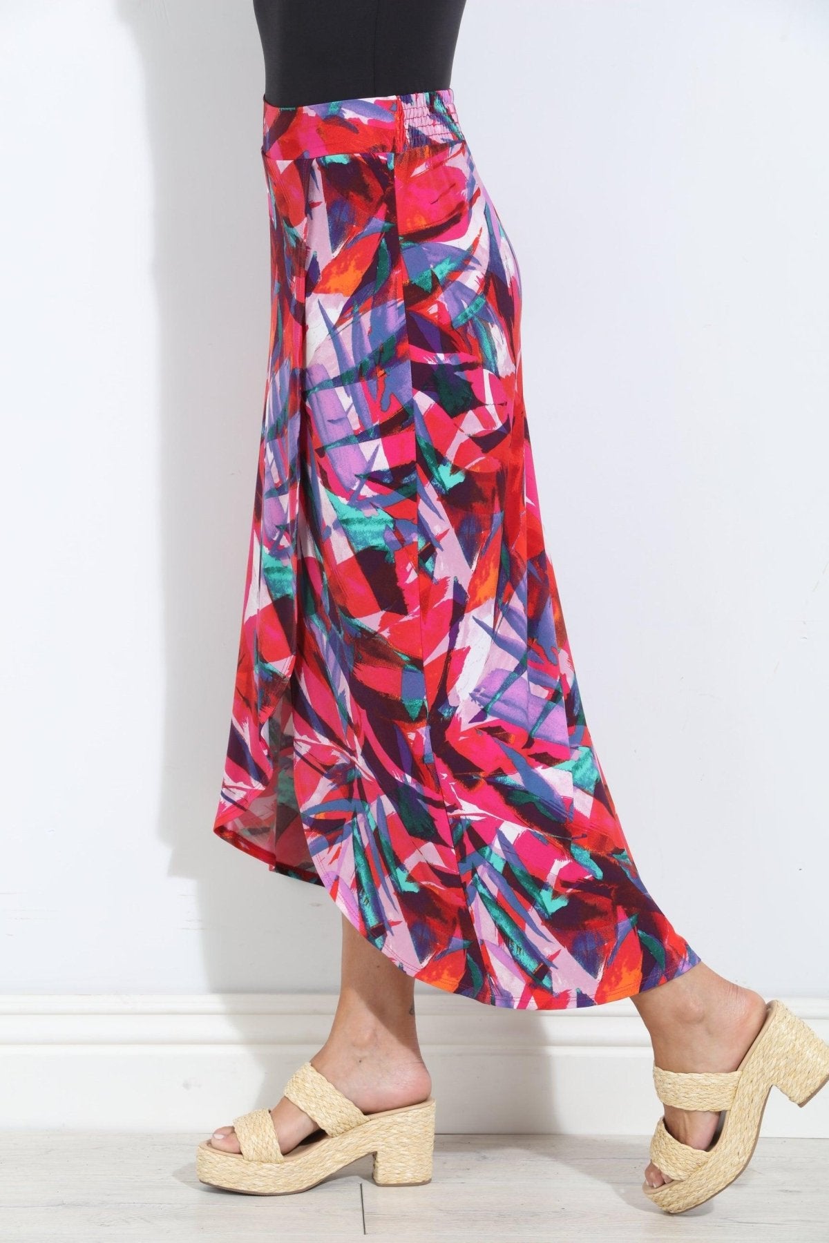 Palmera Faux Wrap Maxi Skirt-FINAL SALE