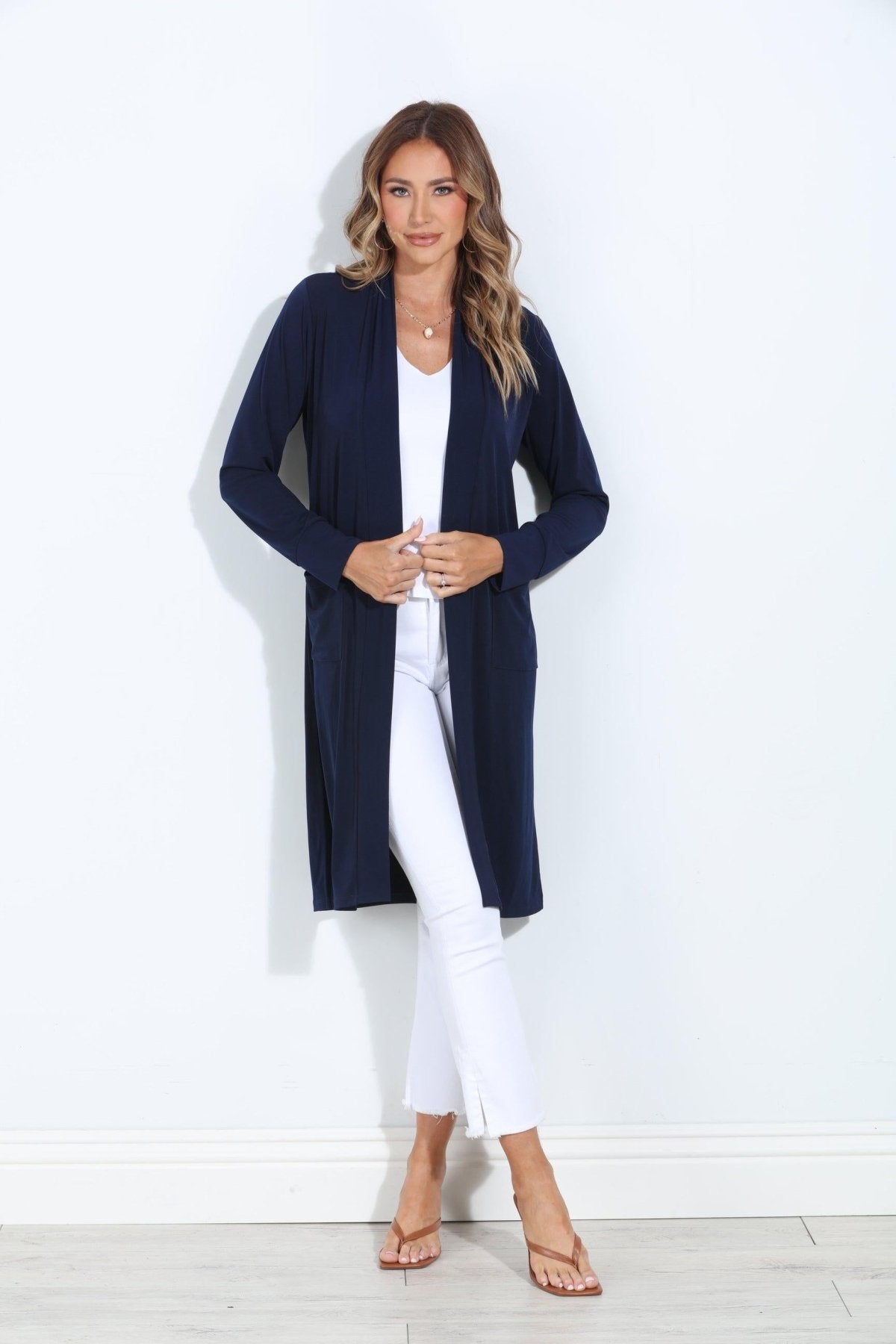 Navy Relaxed Lux Cardigan-BEST SELLER