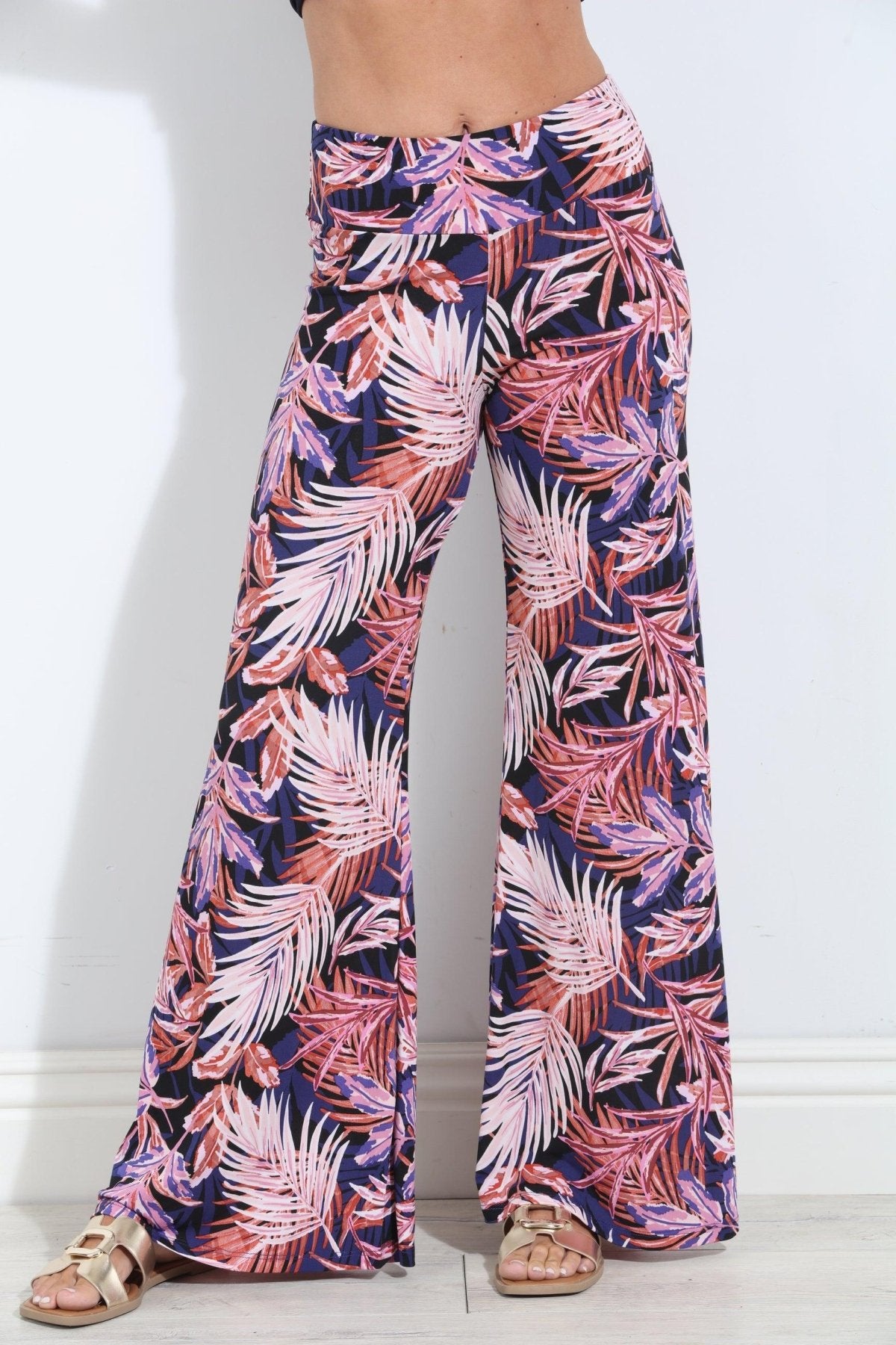 Yara Stretch Wide Leg Pants-FINAL SALE