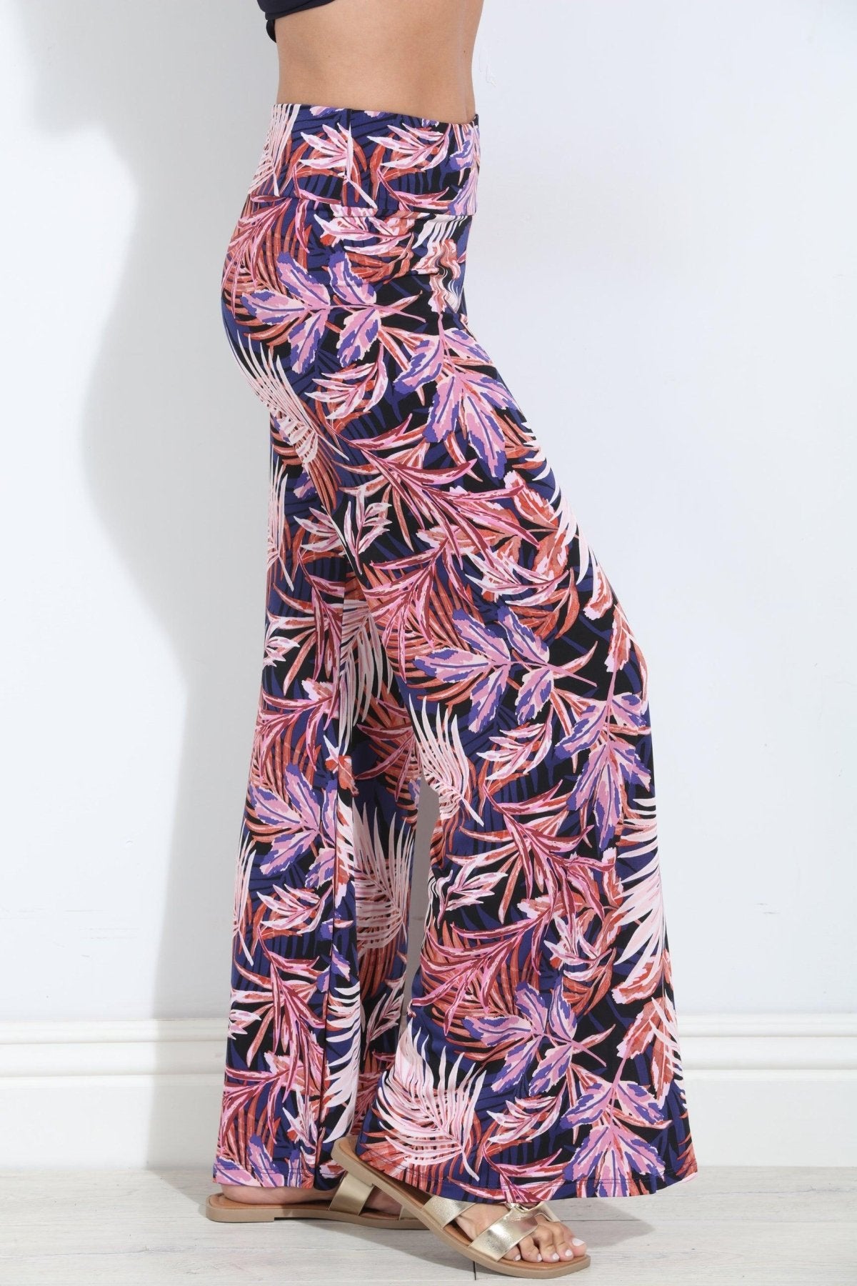 Yara Stretch Wide Leg Pants-FINAL SALE