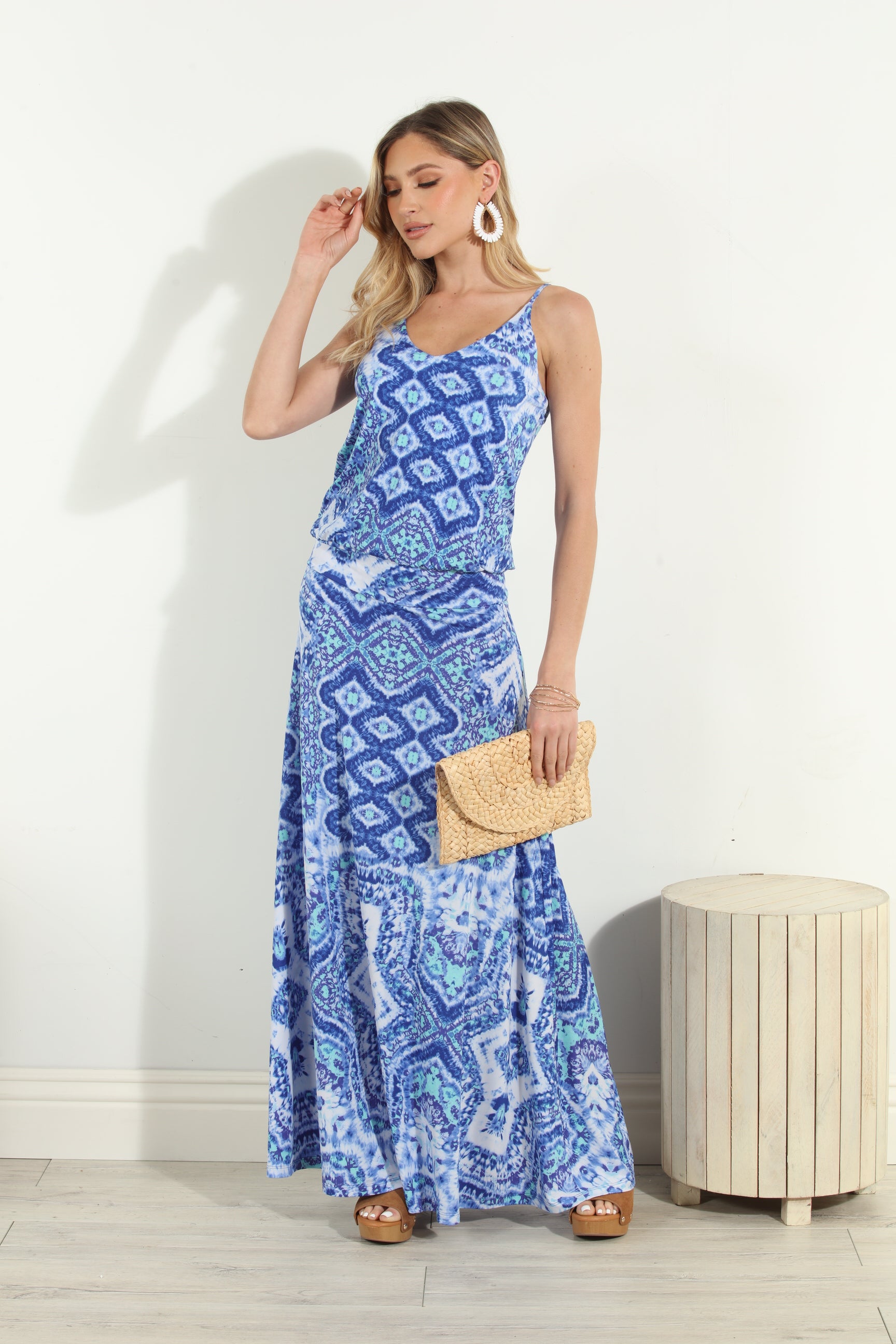 Bosworth Stretch Drop Waist Maxi Dress -FINAL SALE