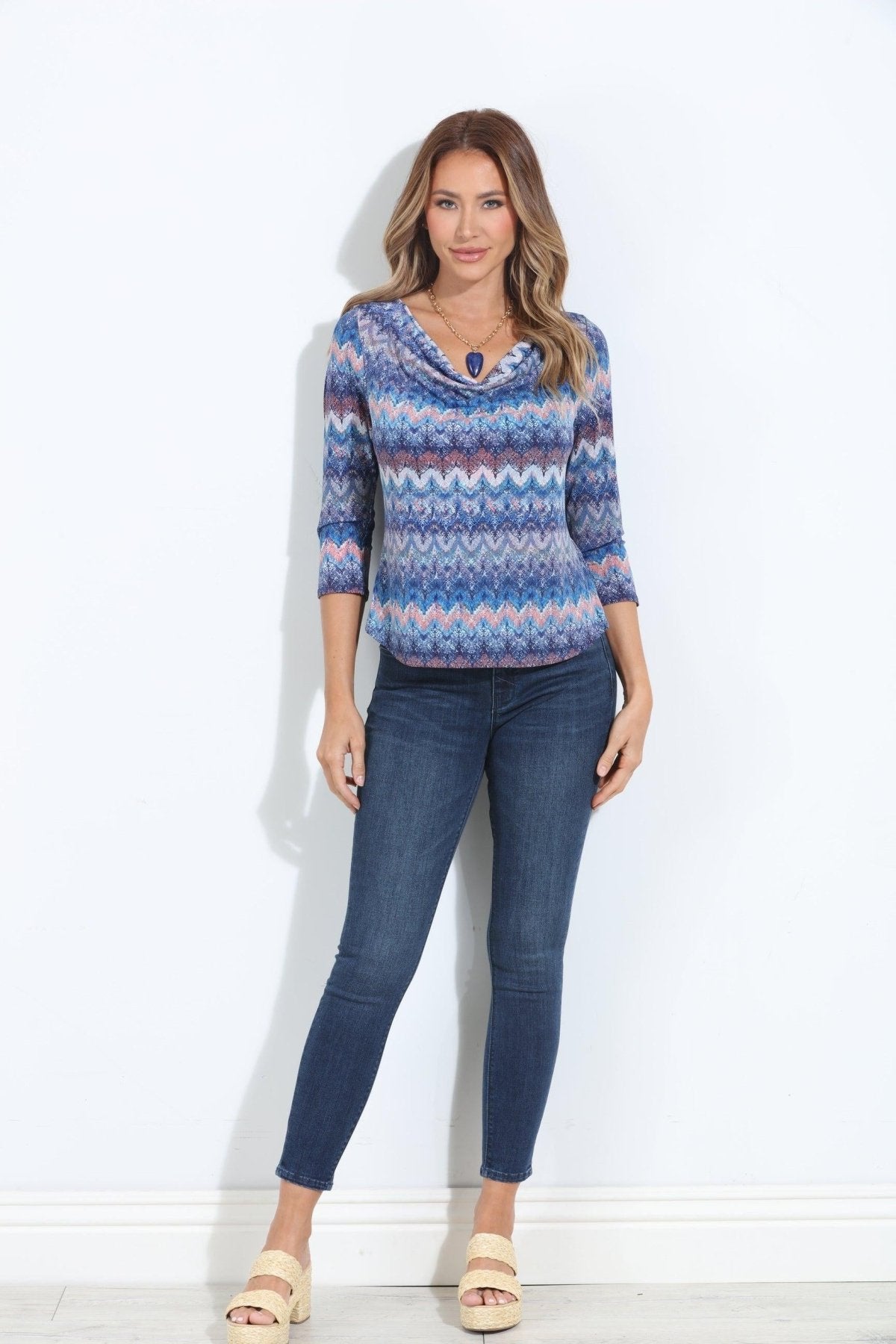 Odyssey Cowl Neck Top-FINAL SALE