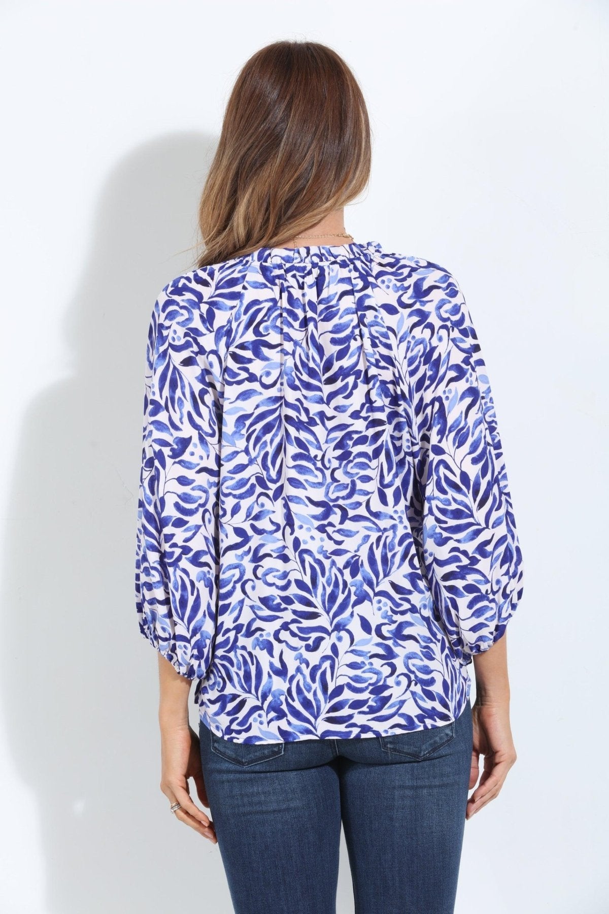 Frederick Split-Neck Blouse-BEST SELLER