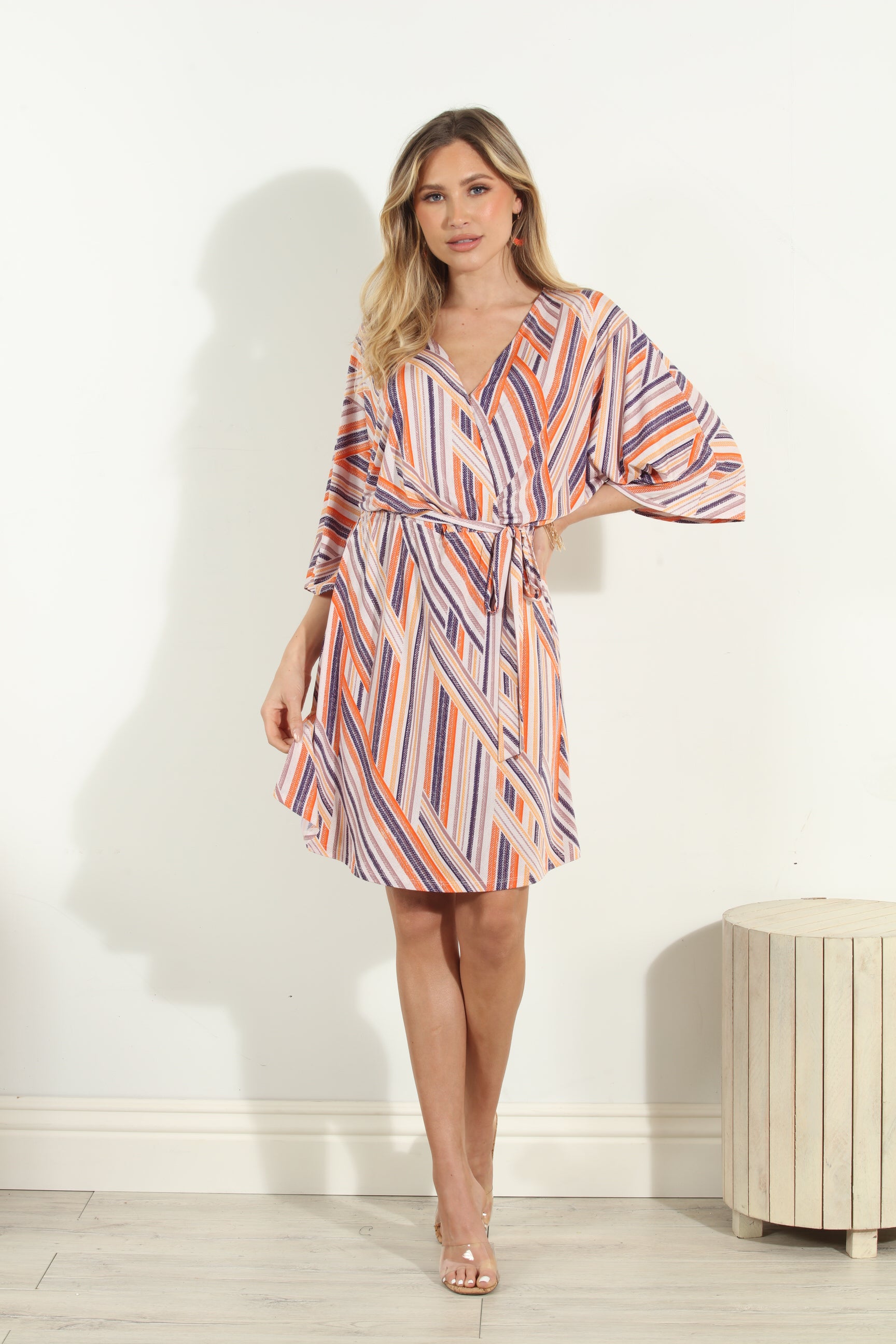 Carmel Stretch Kimono Sleeve Dress-FINAL SALE