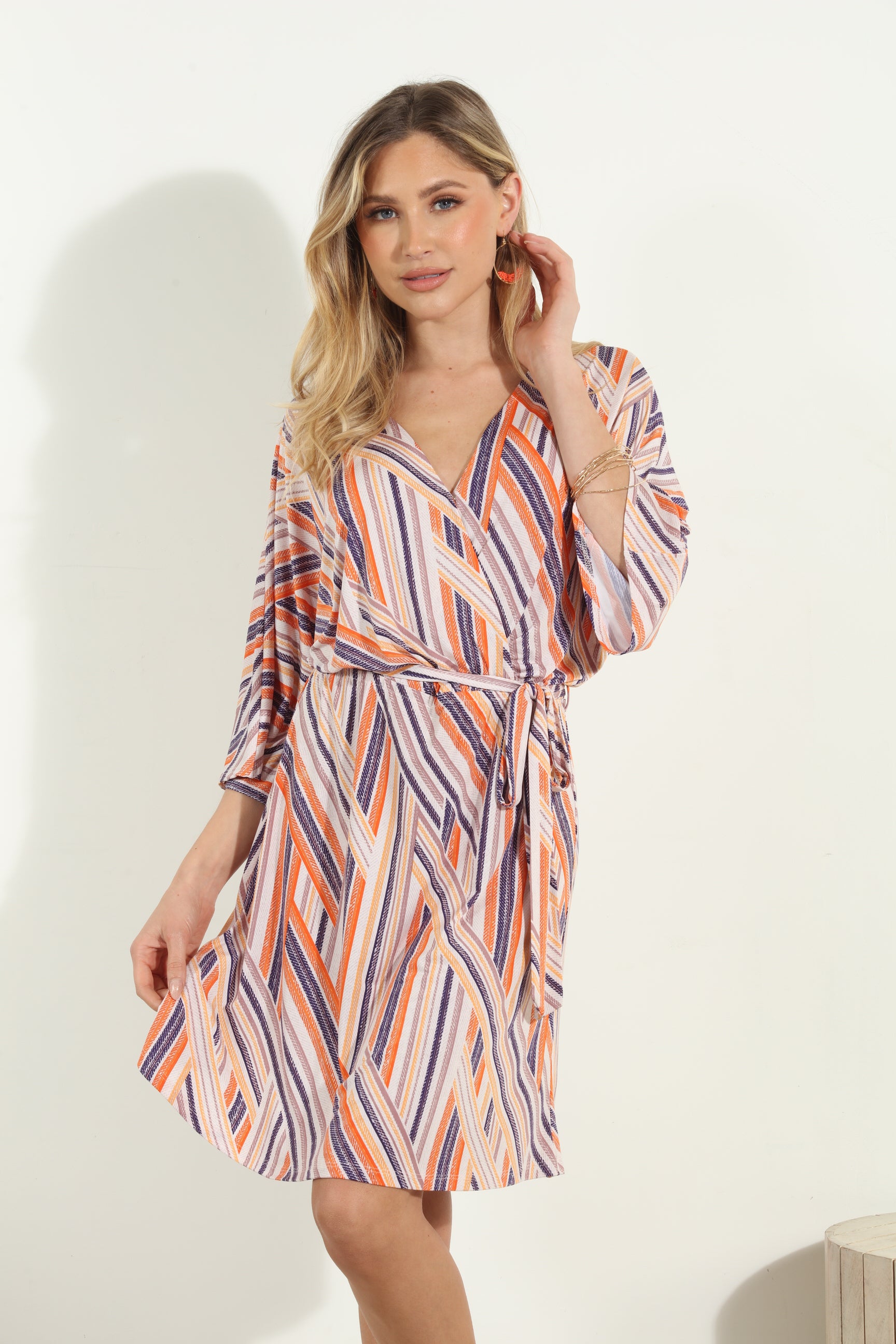 Carmel Stretch Kimono Sleeve Dress-FINAL SALE