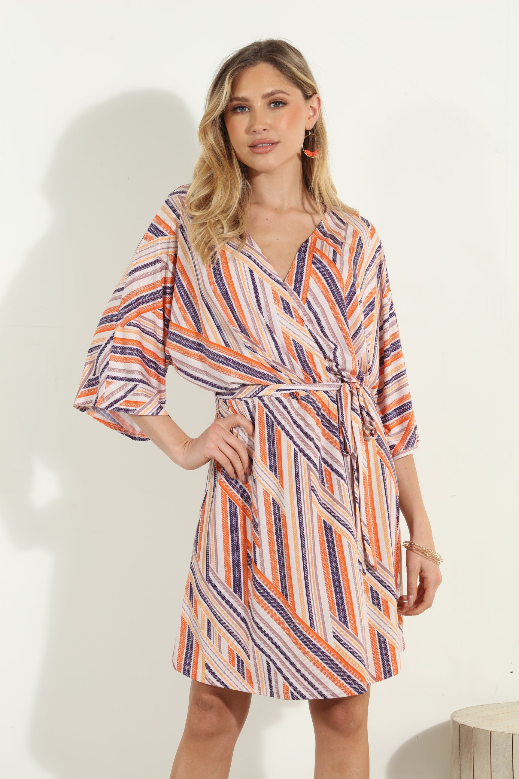 Carmel Stretch Kimono Sleeve Dress-FINAL SALE