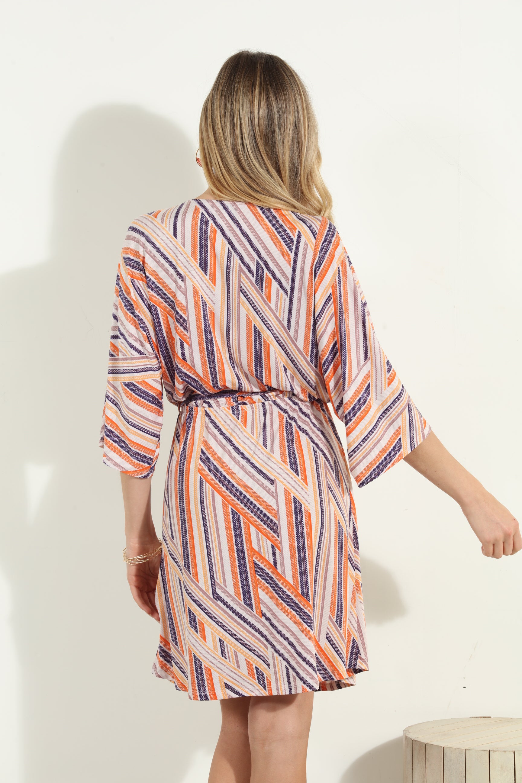 Carmel Stretch Kimono Sleeve Dress-FINAL SALE