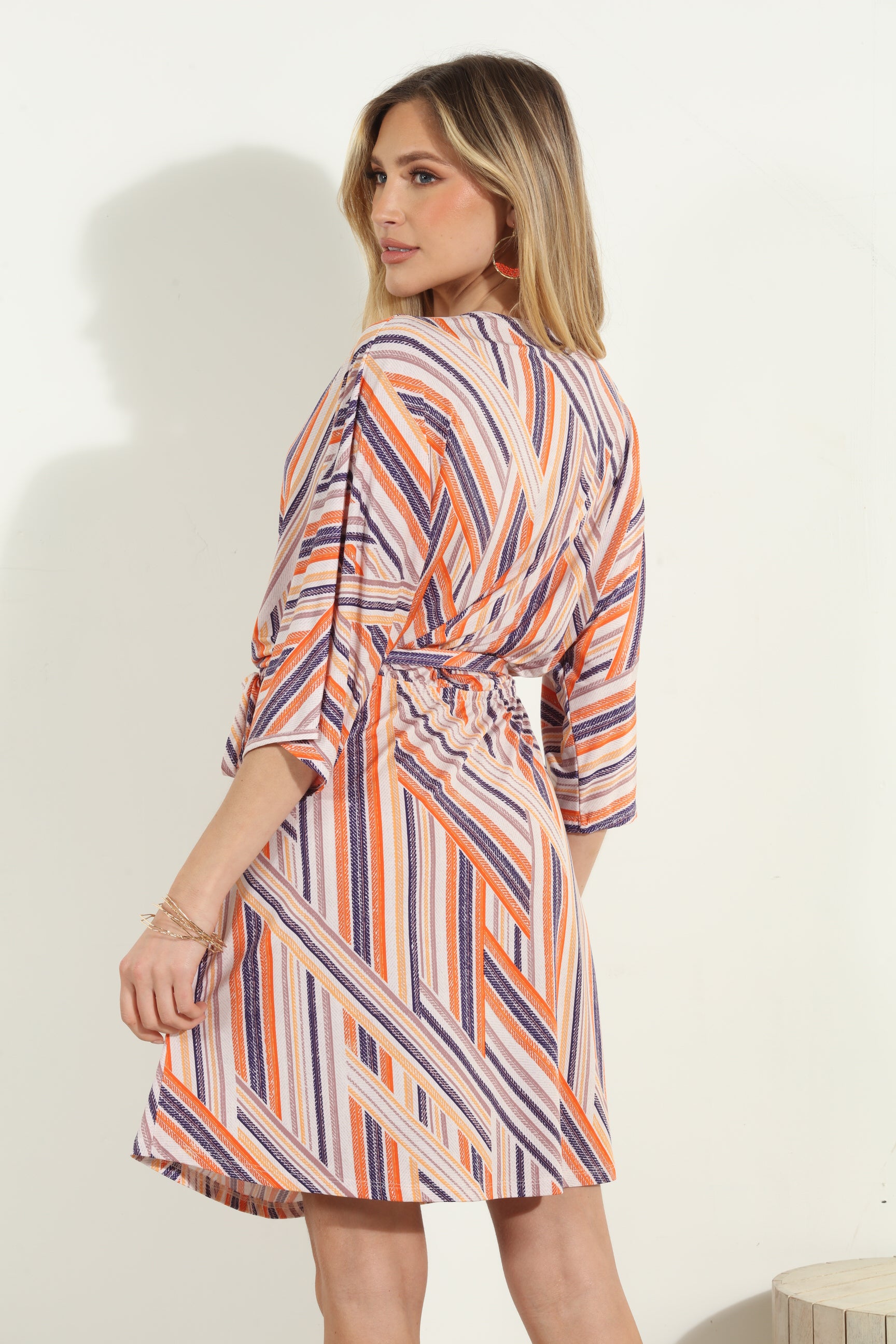 Carmel Stretch Kimono Sleeve Dress-FINAL SALE