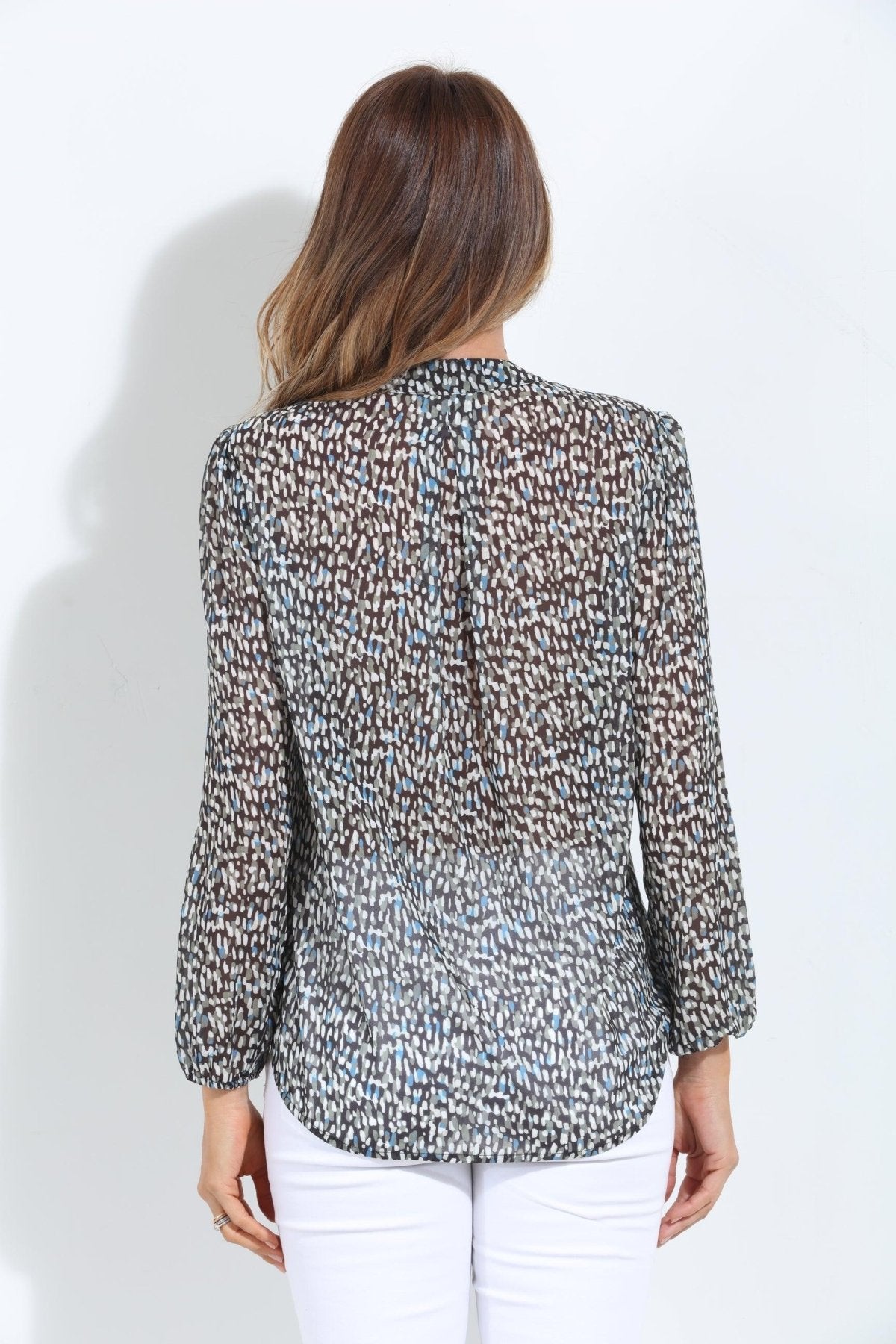 Robin Split-Neck Blouse - BEST SELLER