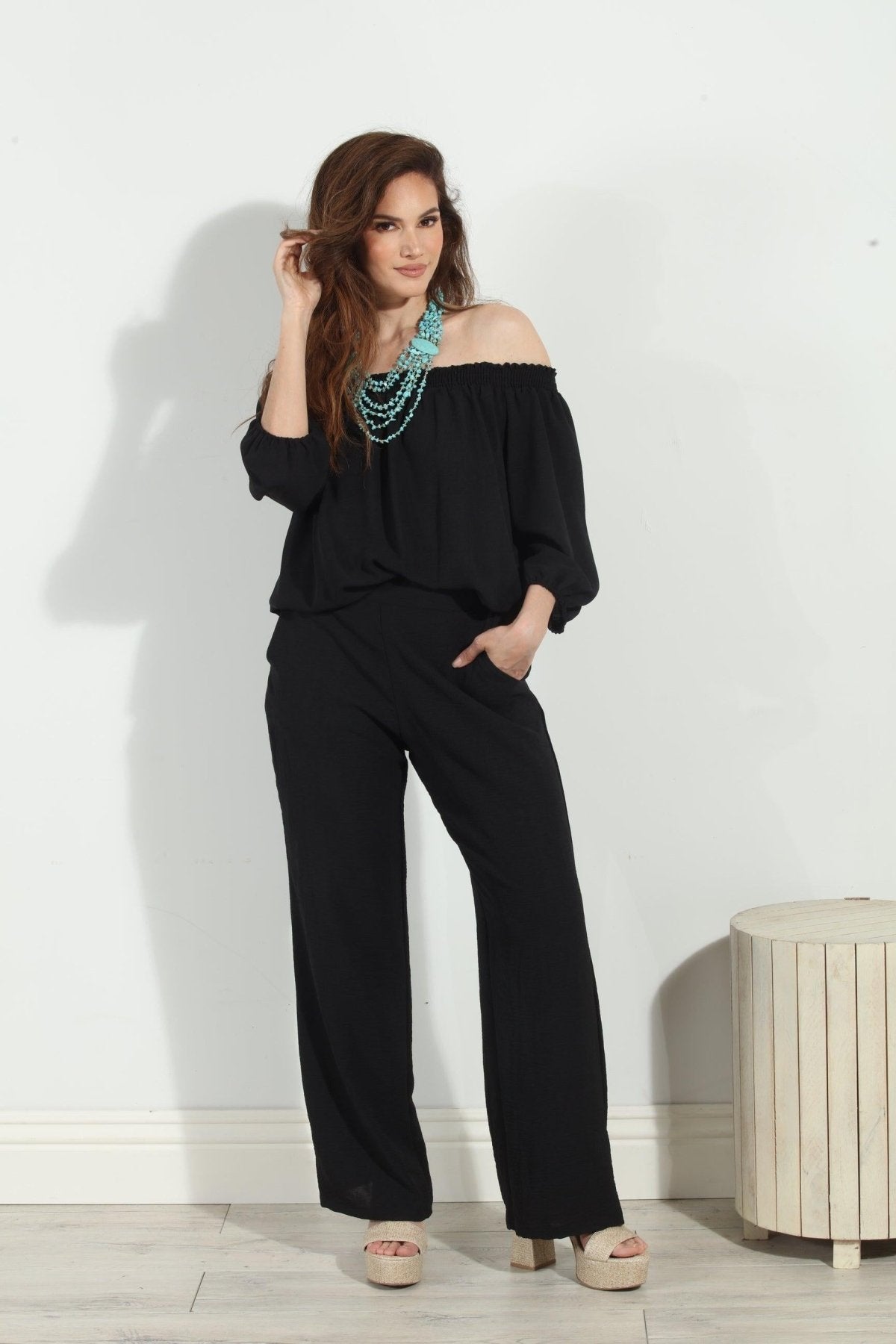 Black Airflow Woven Trousers