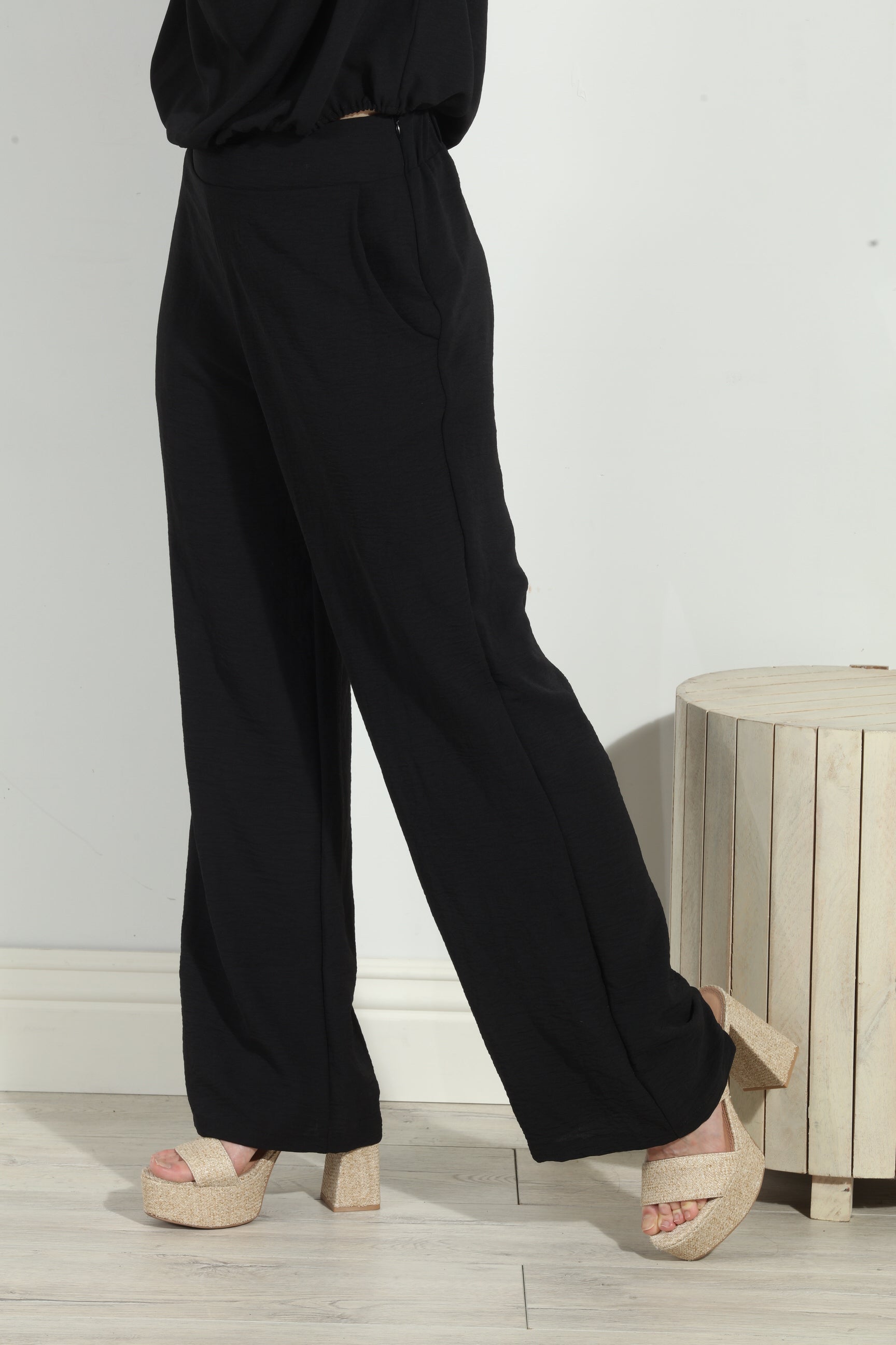 Black Airflow Woven Trousers