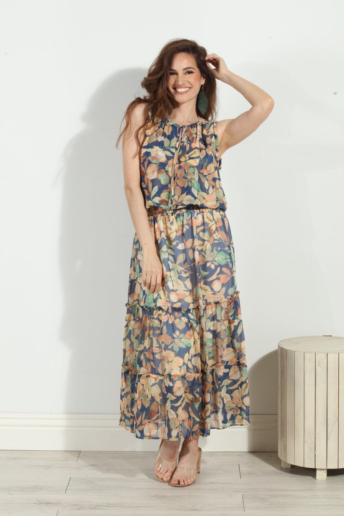 Haisley Smocked Midi Dress-FINAL SALE