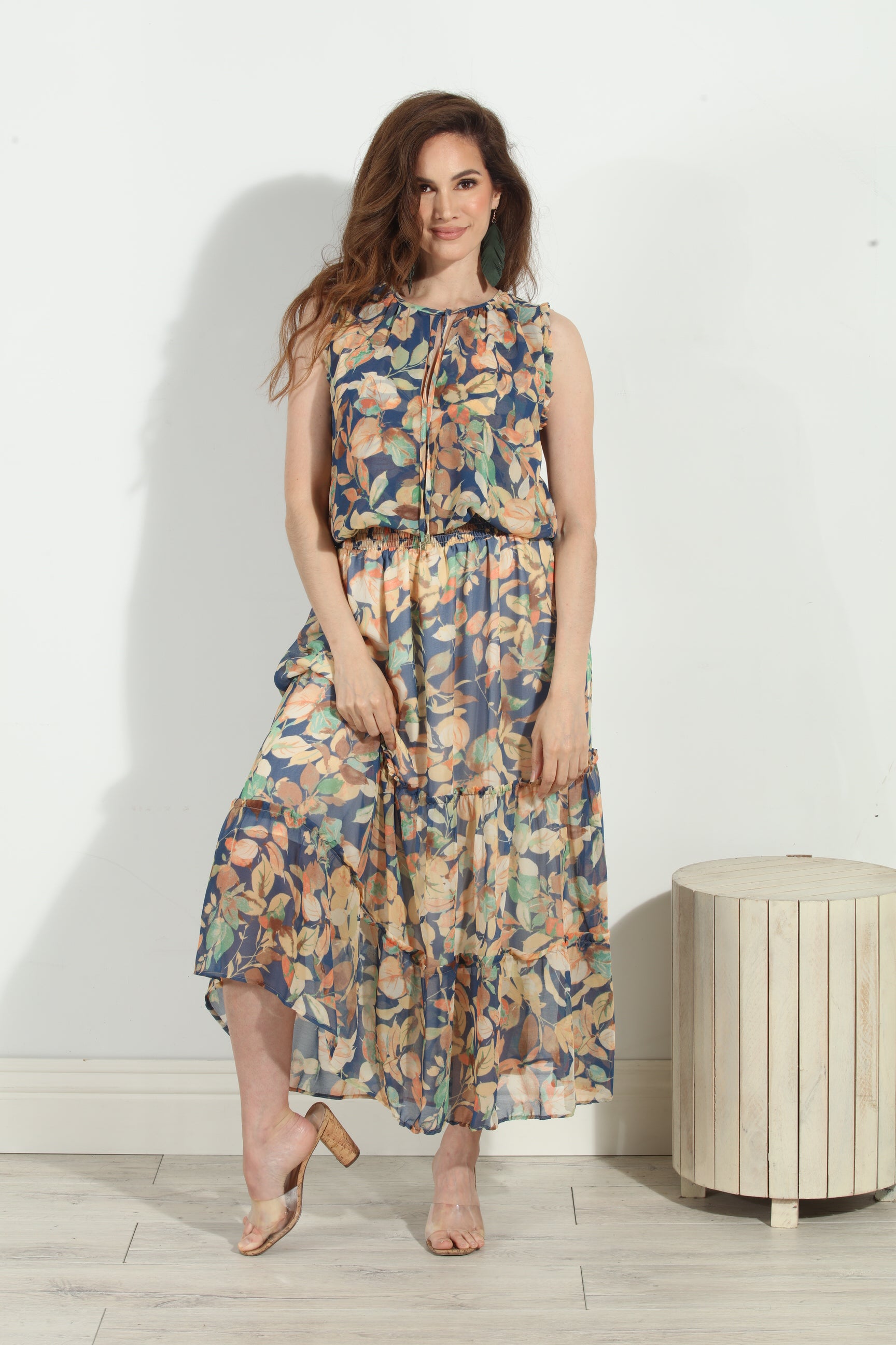 Haisley Smocked Midi Dress