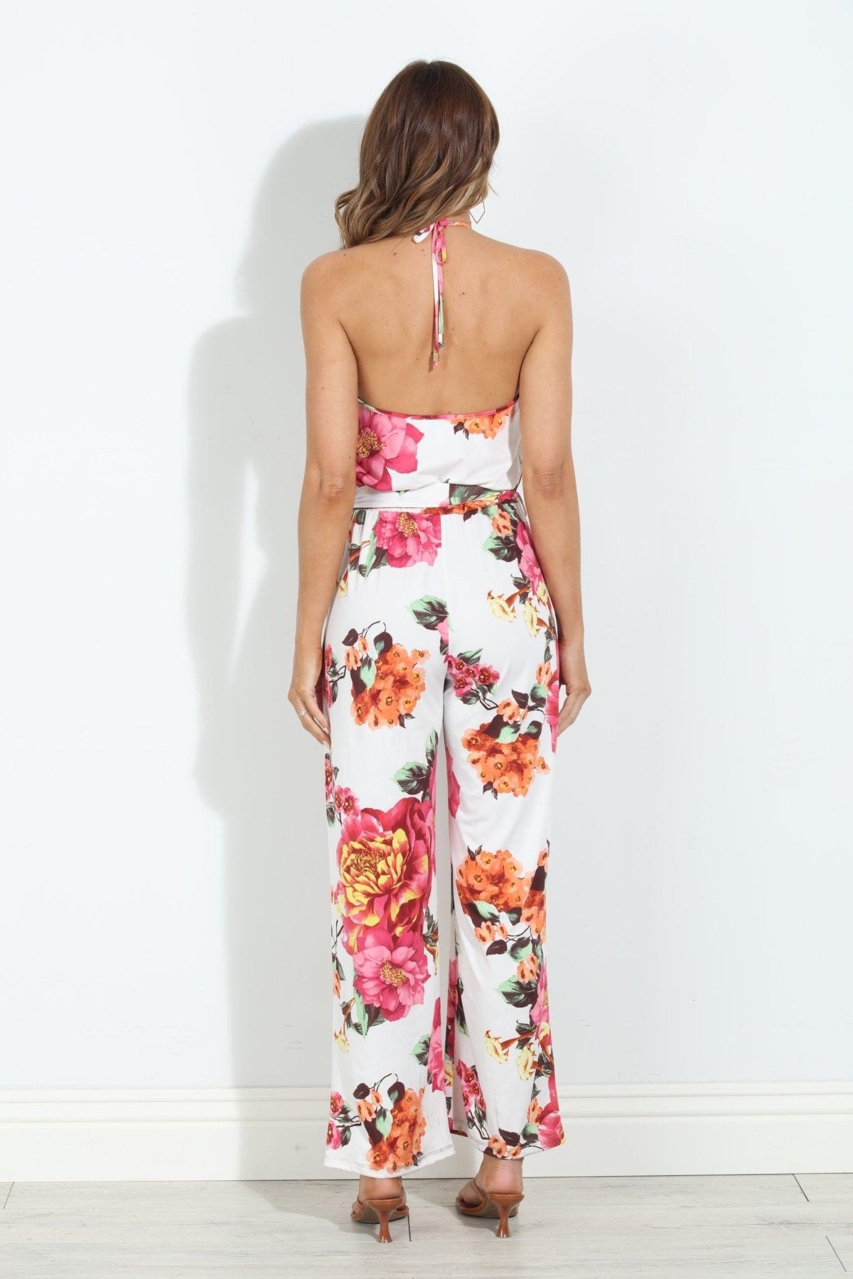 Vela High Neck Halter Stretch Jumpsuit-BEST SELLER