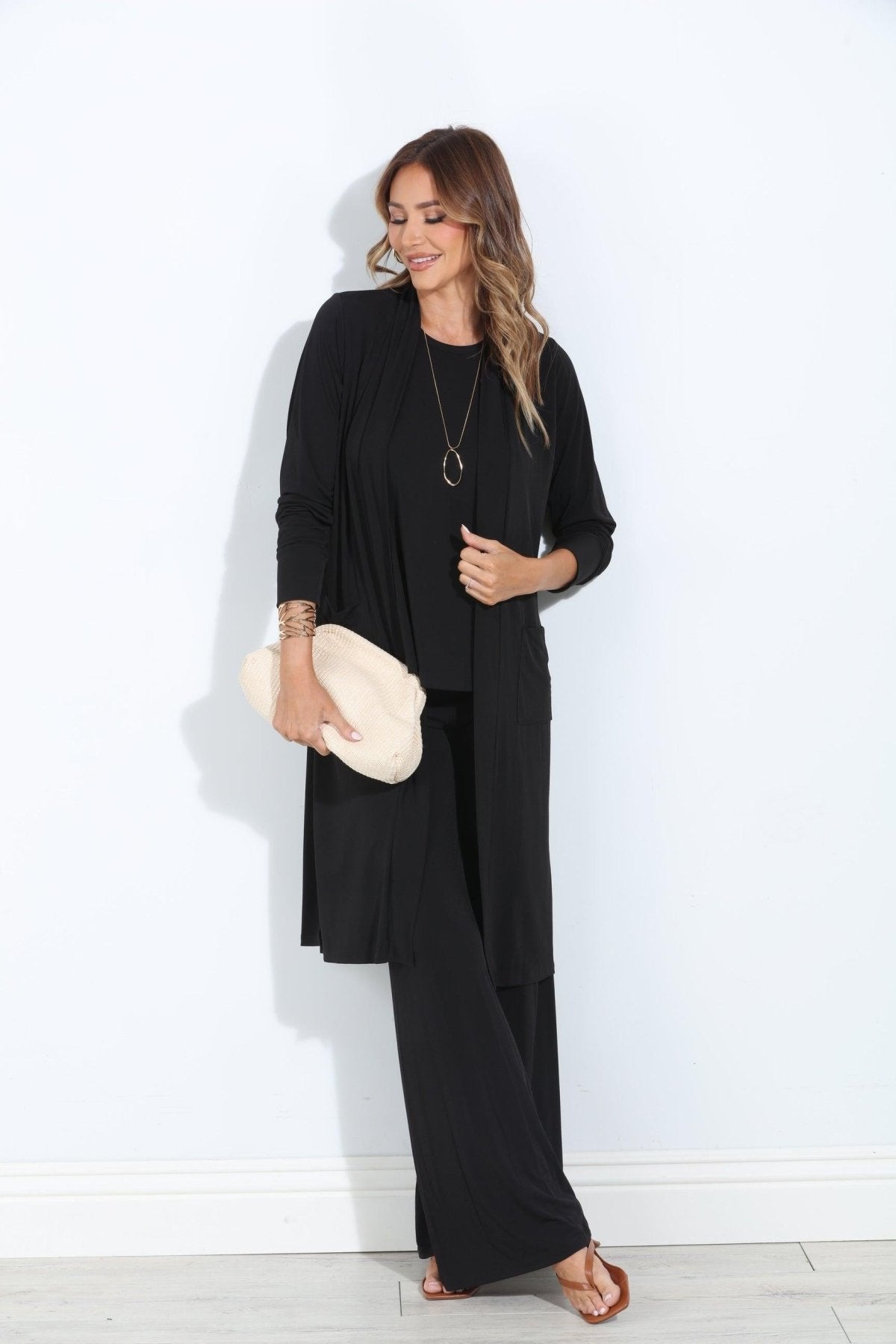Black Relaxed Lux Cardigan-BEST SELLER