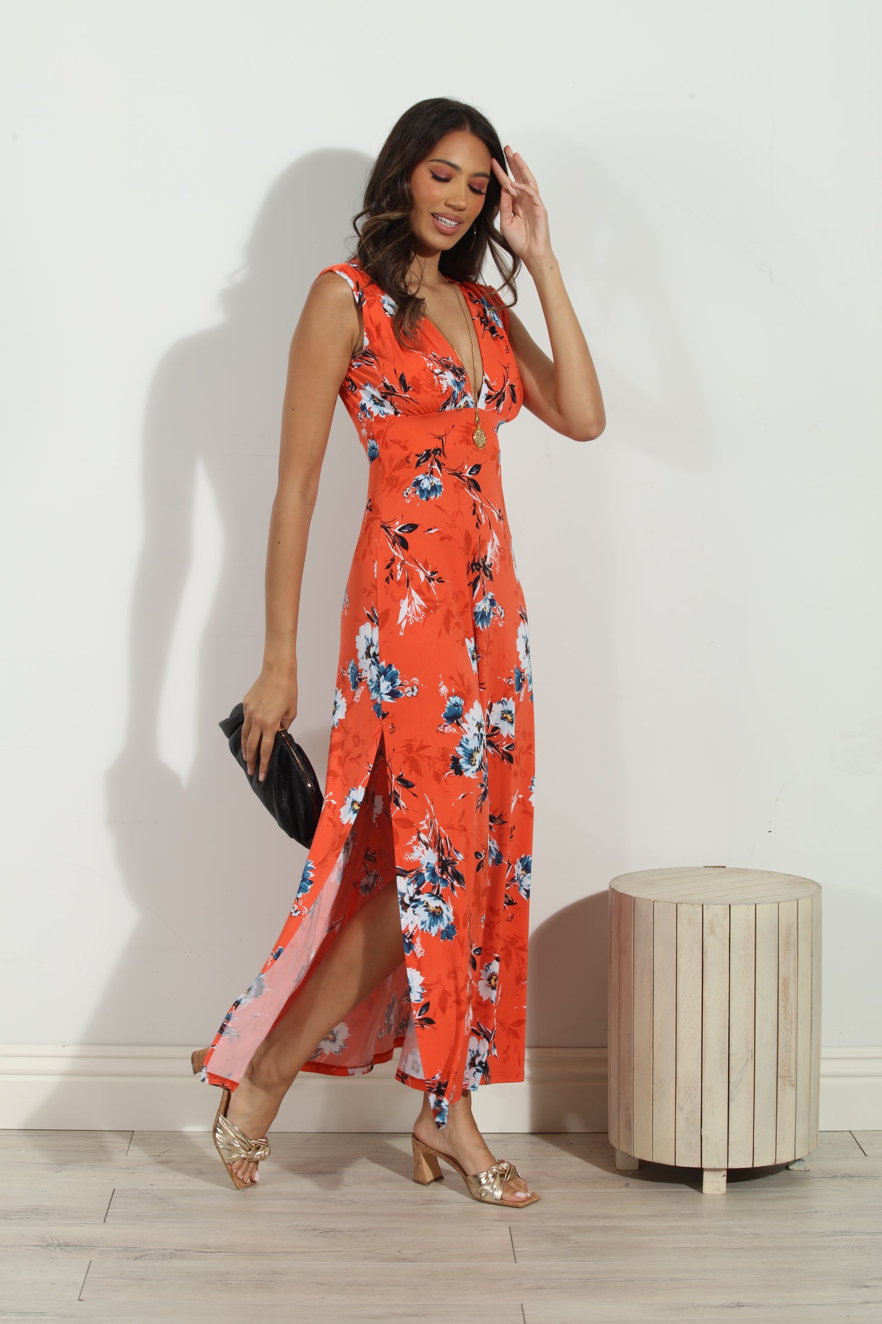 Cristiano Deep V Maxi Dress - BEST SELLER
