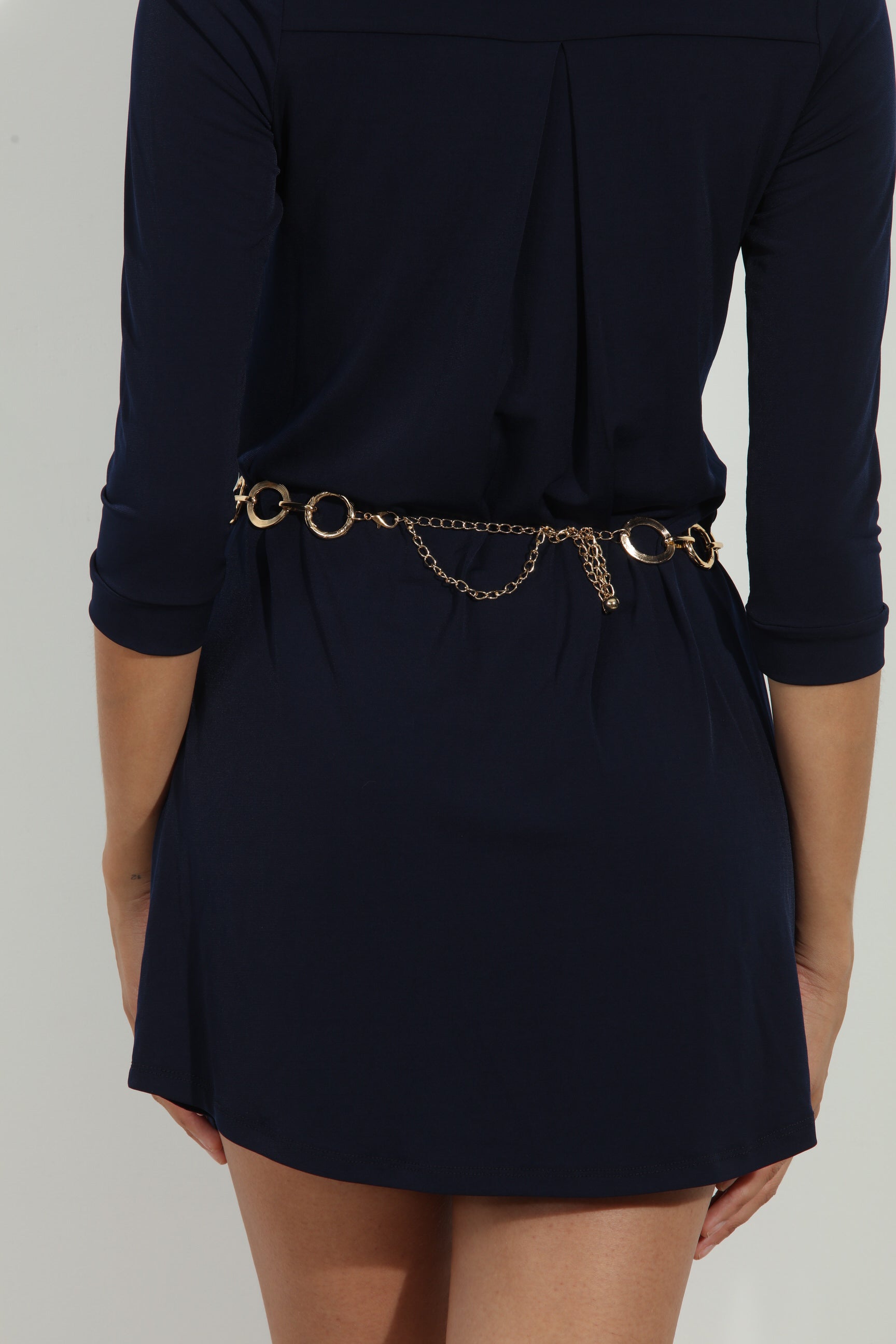 Gold Ring Statement Belt