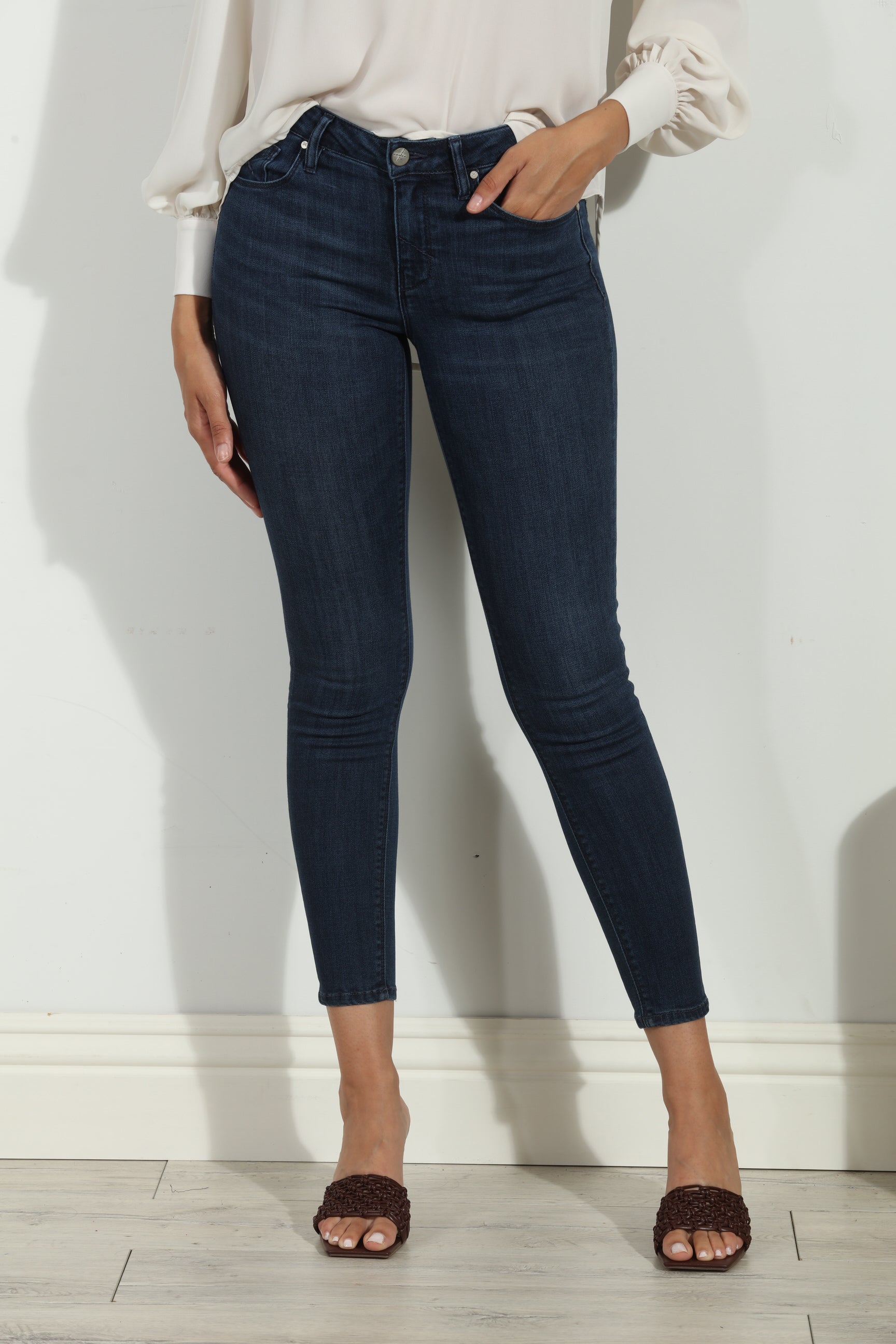 Unpublished Kora Mid Rise Skinny Jean-Dark Wash