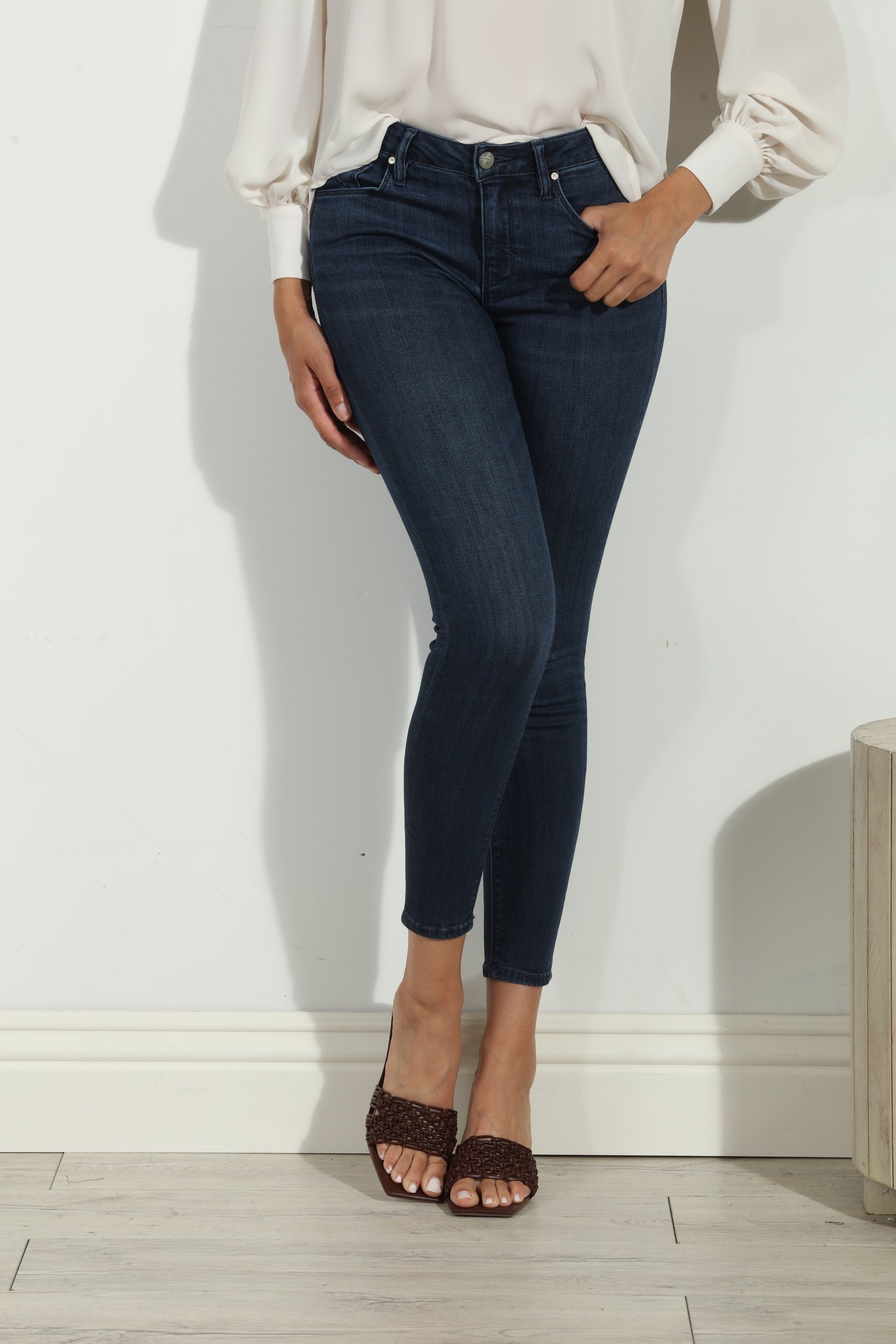 Unpublished Kora Mid Rise Skinny Jean-Dark Wash