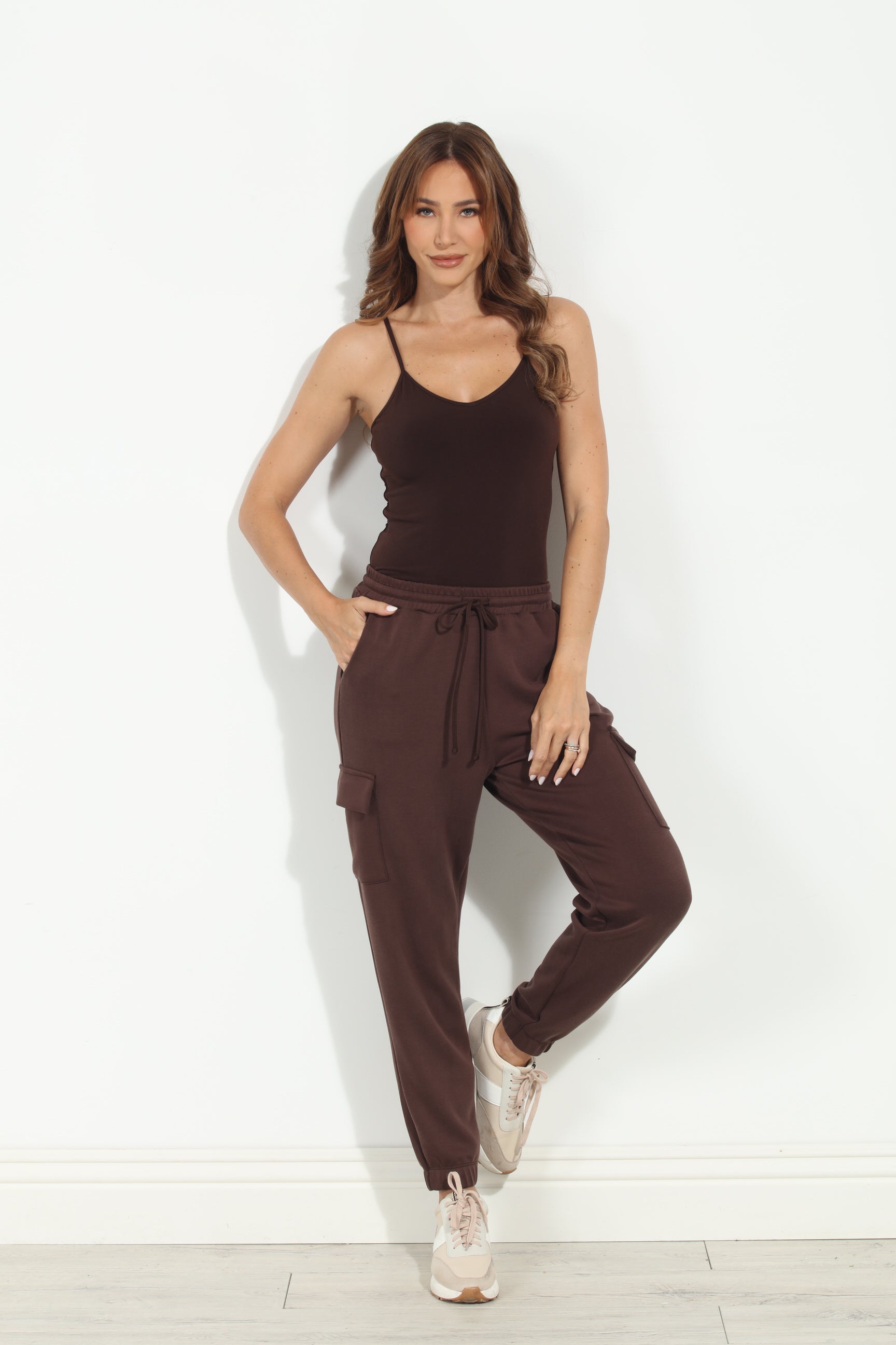 Chocolate ITY Stretch Lined Tank