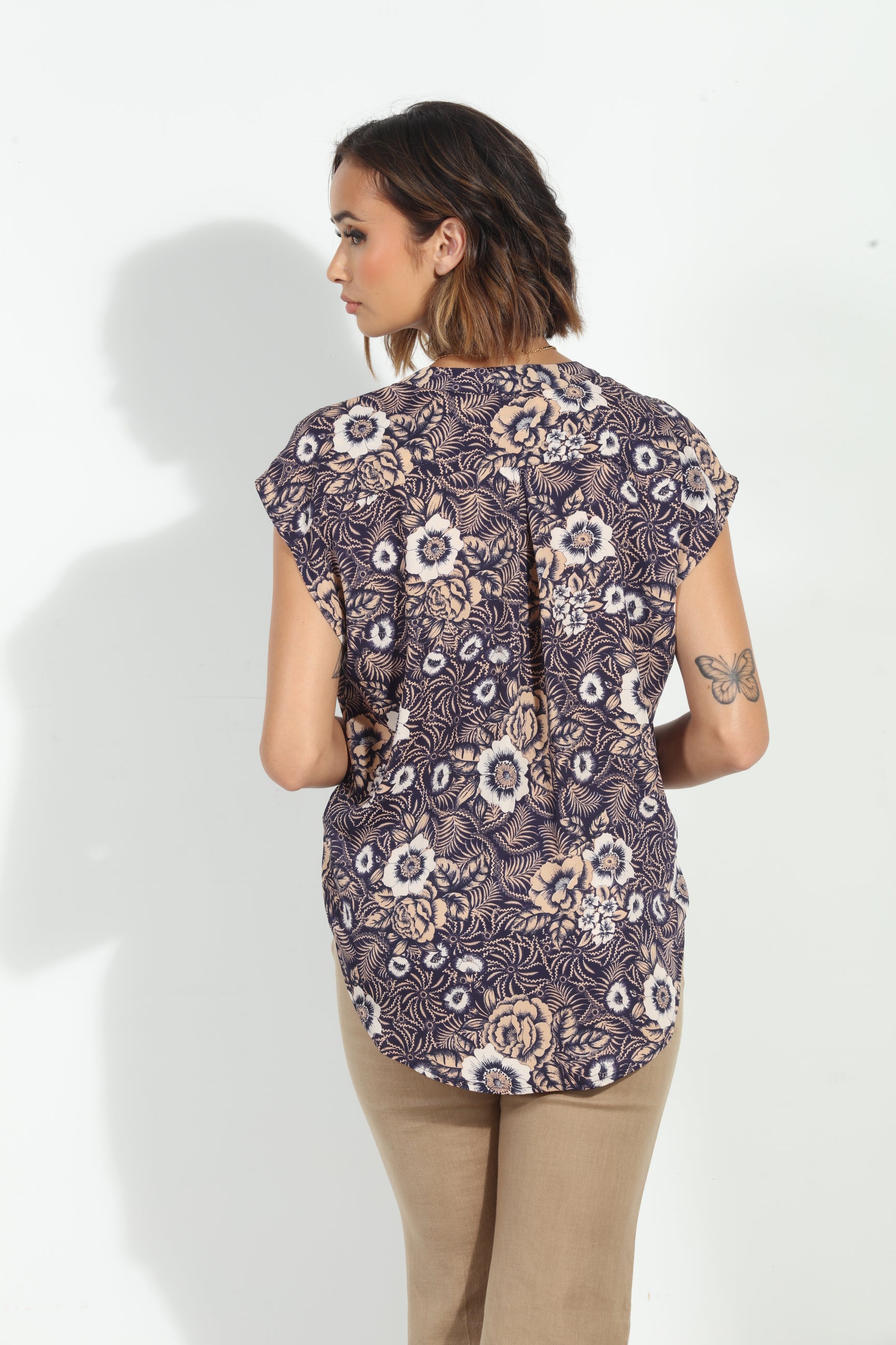 Marto Woven Dolman Tee