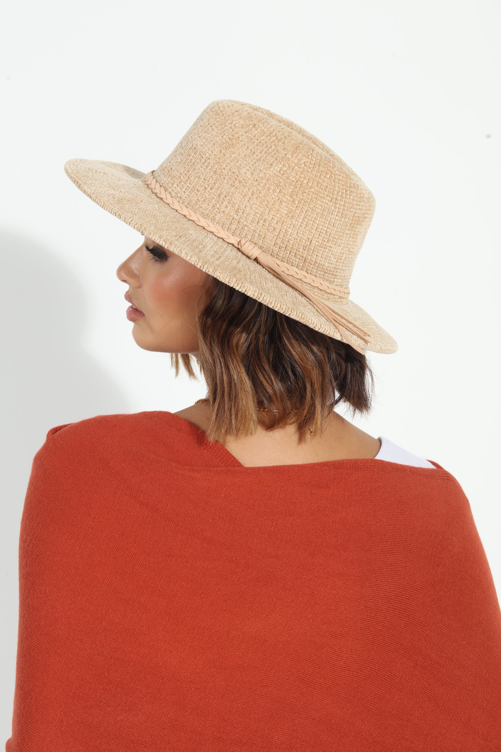 Blair Chenille Fedora-Beige