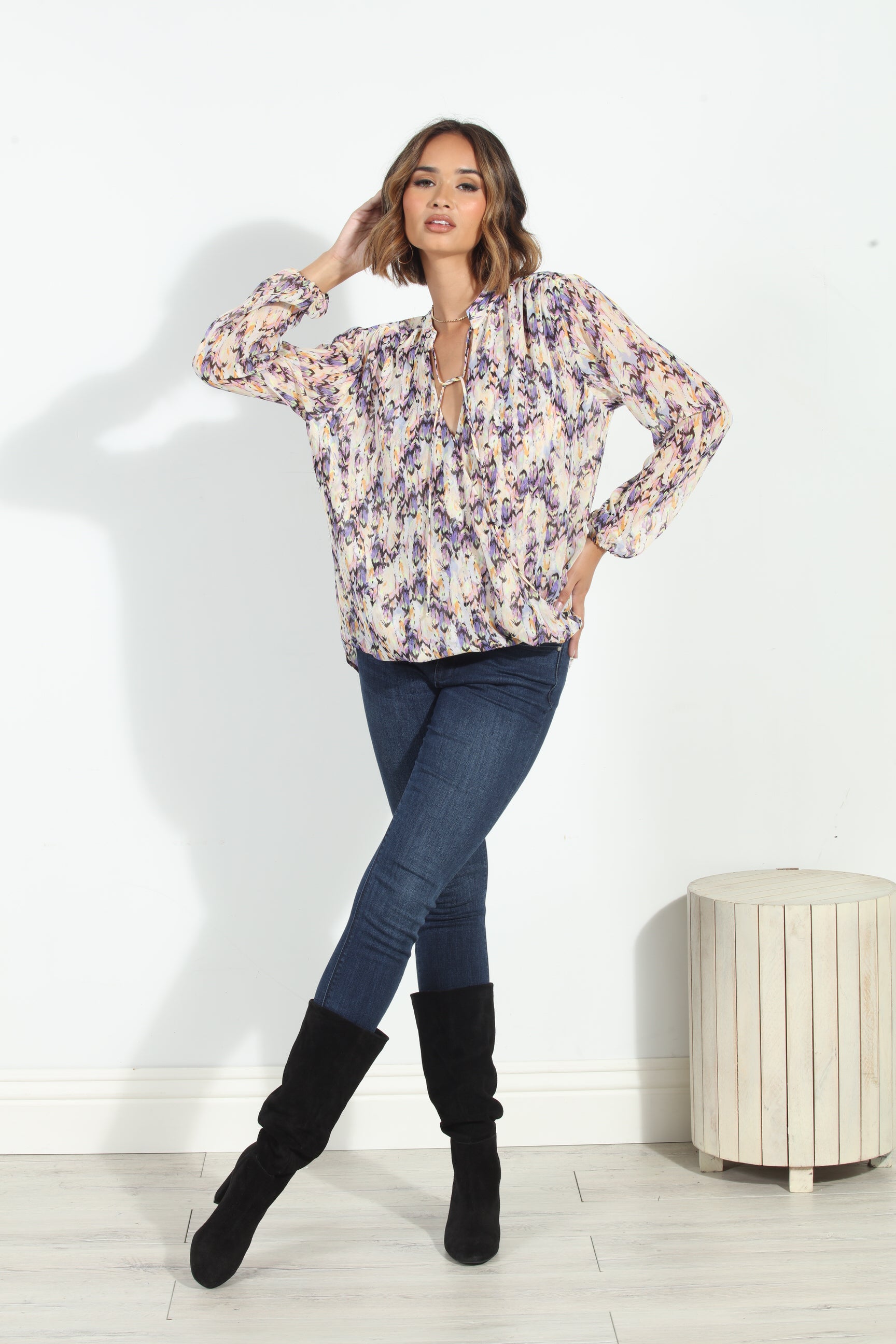 Addie Surplice Blouse-BEST SELLER