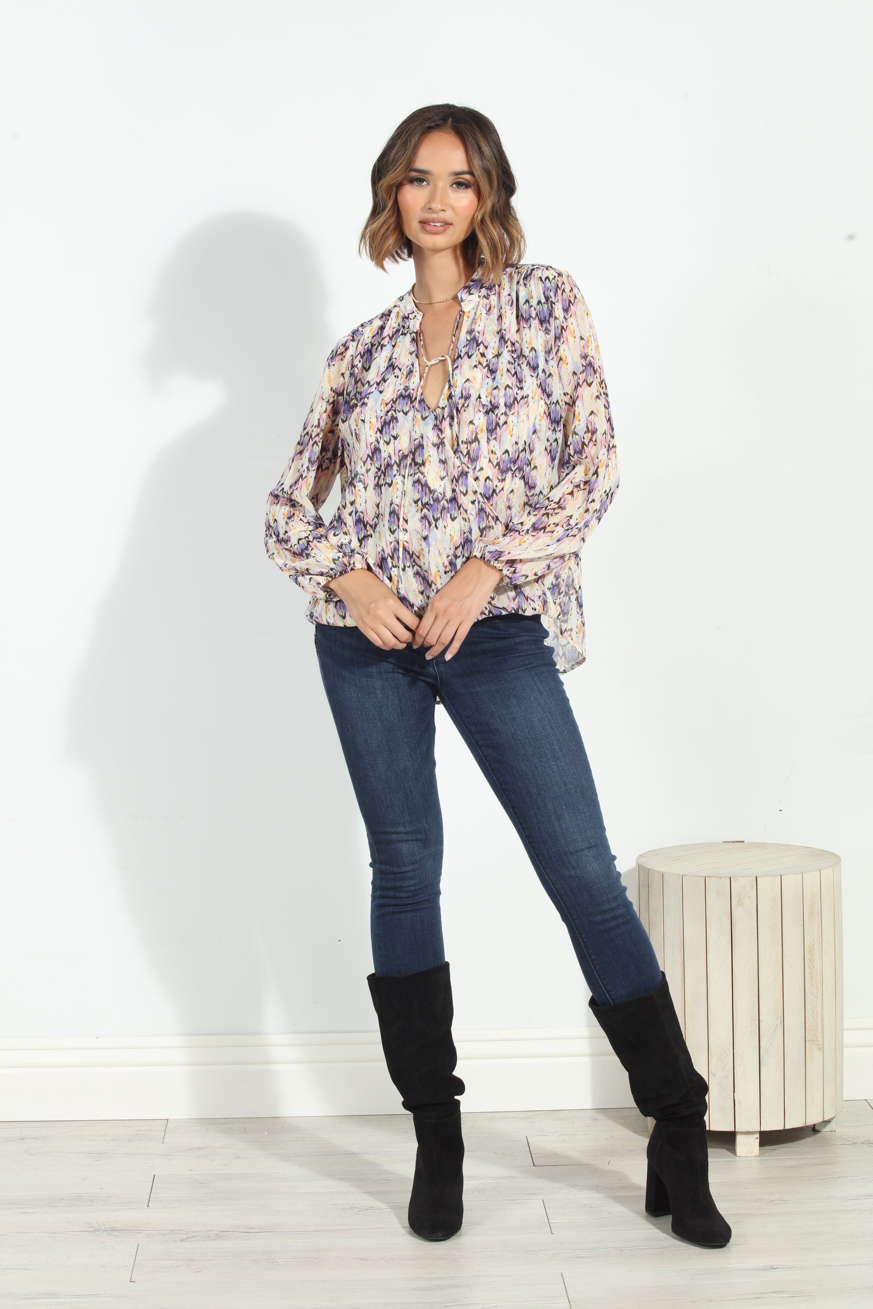 Addie Surplice Blouse-BEST SELLER