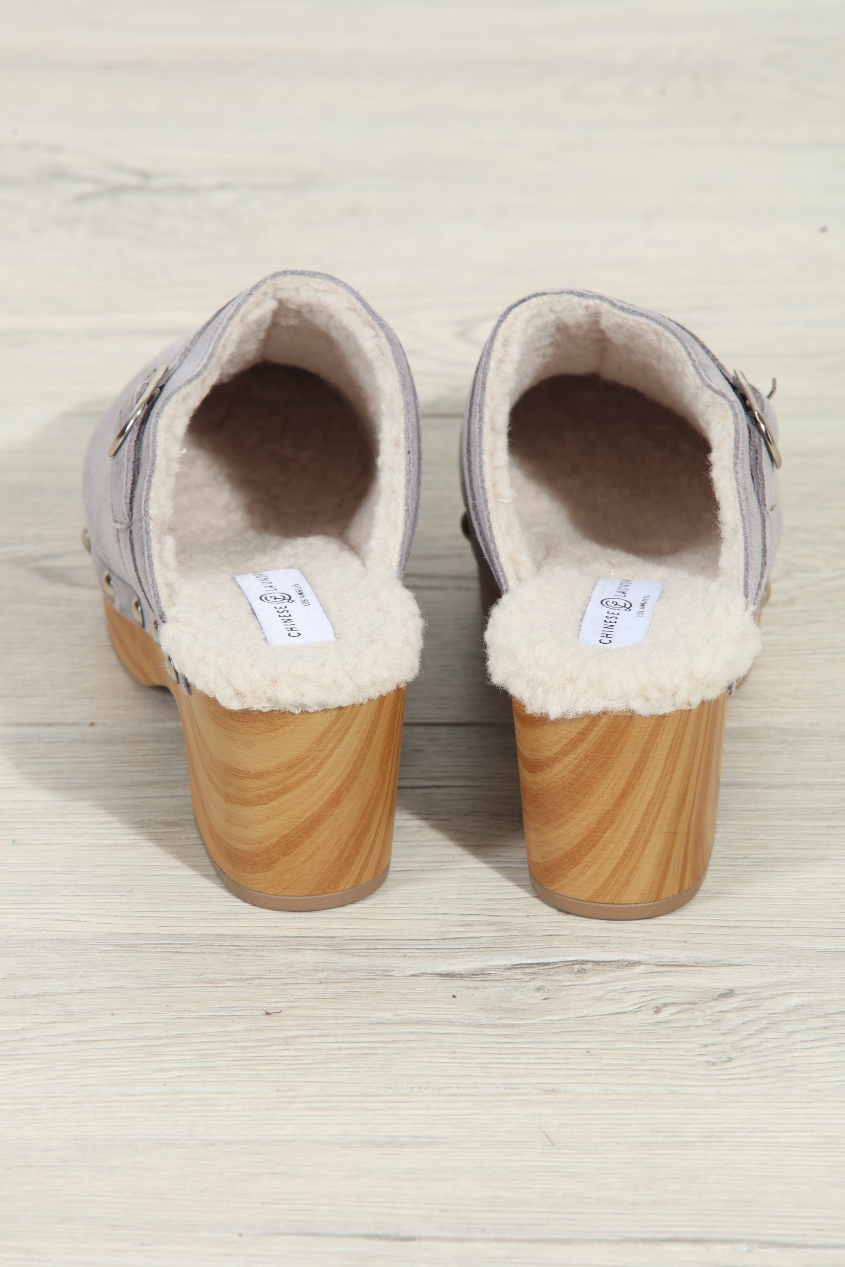 Chinese Laundry- Carlie Suede Clog- Grey-FINAL SALE