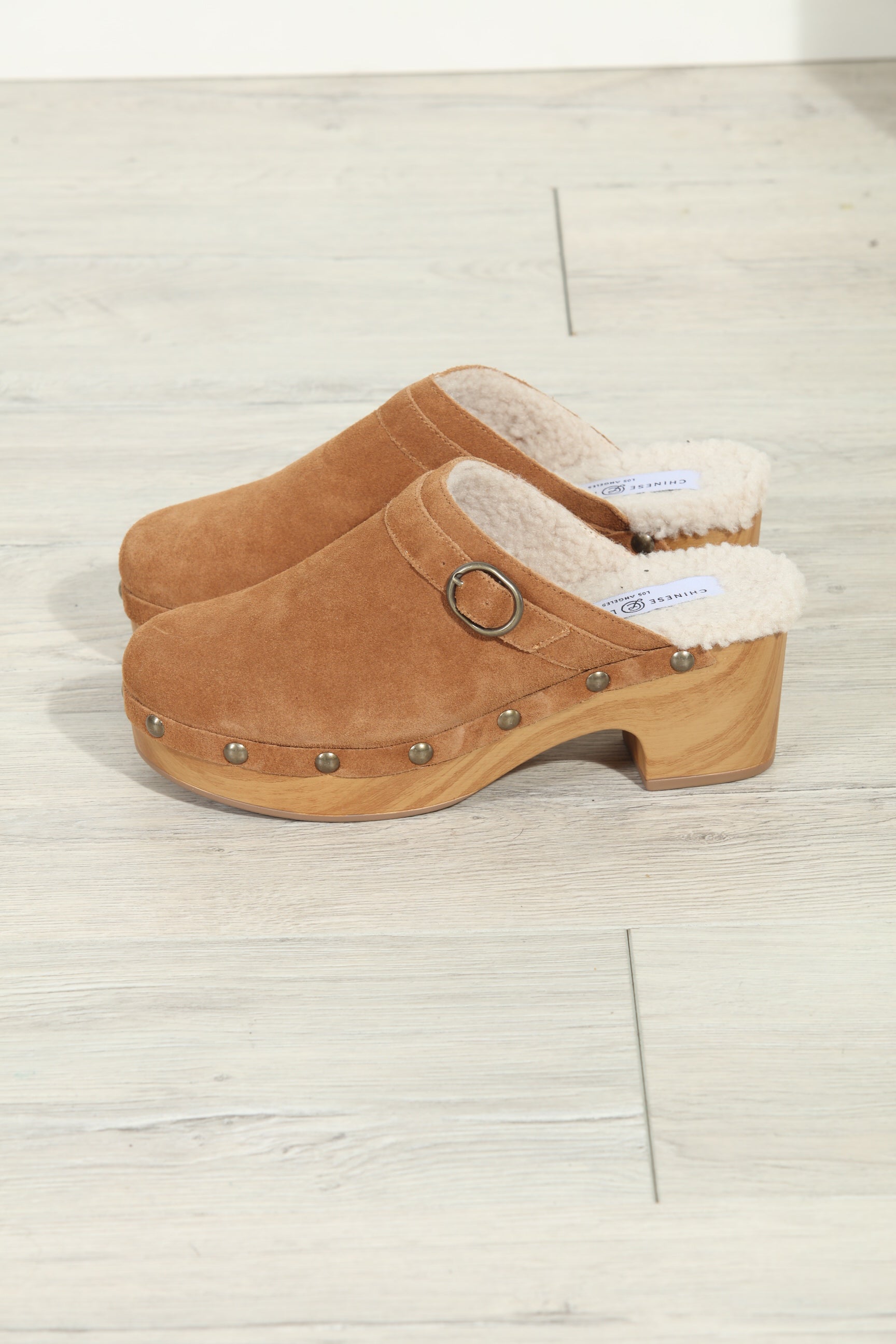 Chinese Laundry- Carlie Suede Clog- Brown-FINAL SALE