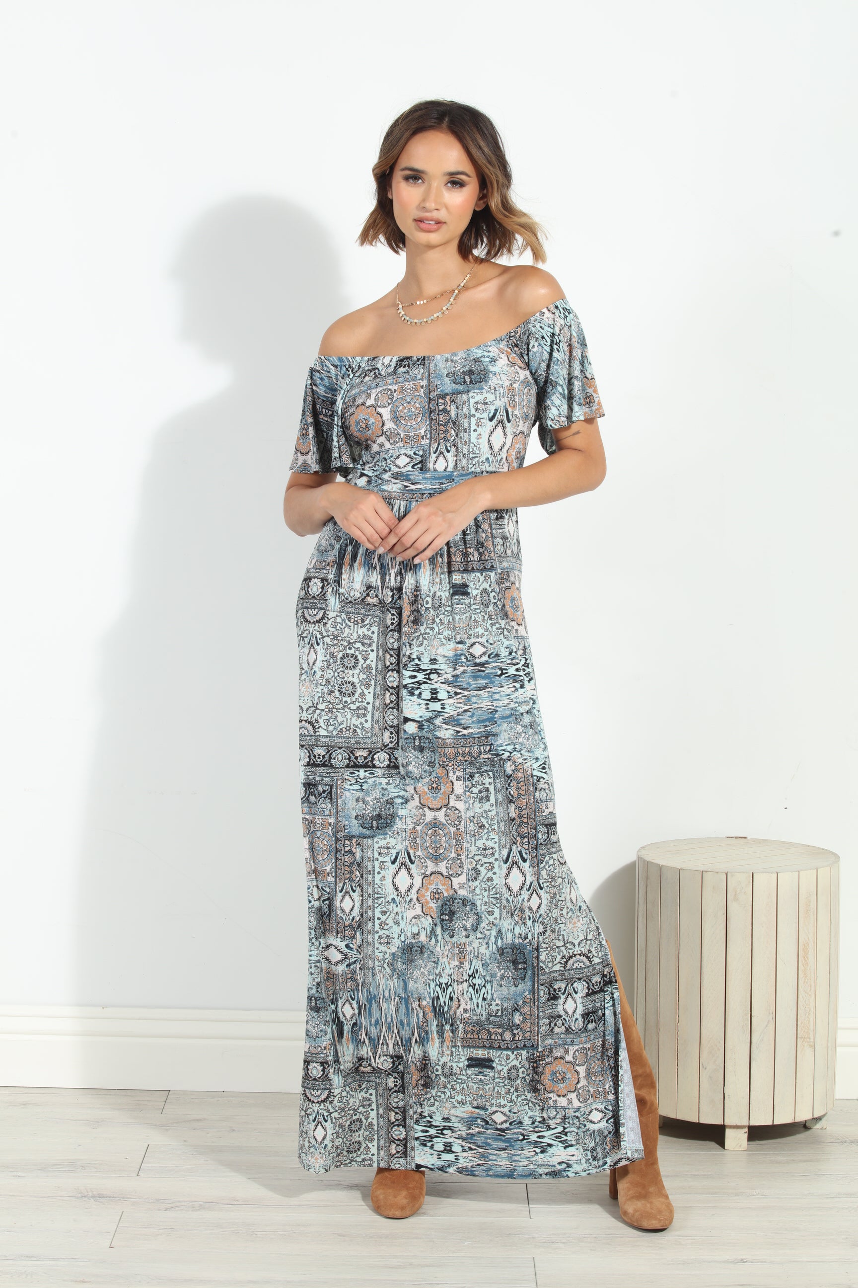 Fairfax Off The Shoulder Maxi Dress