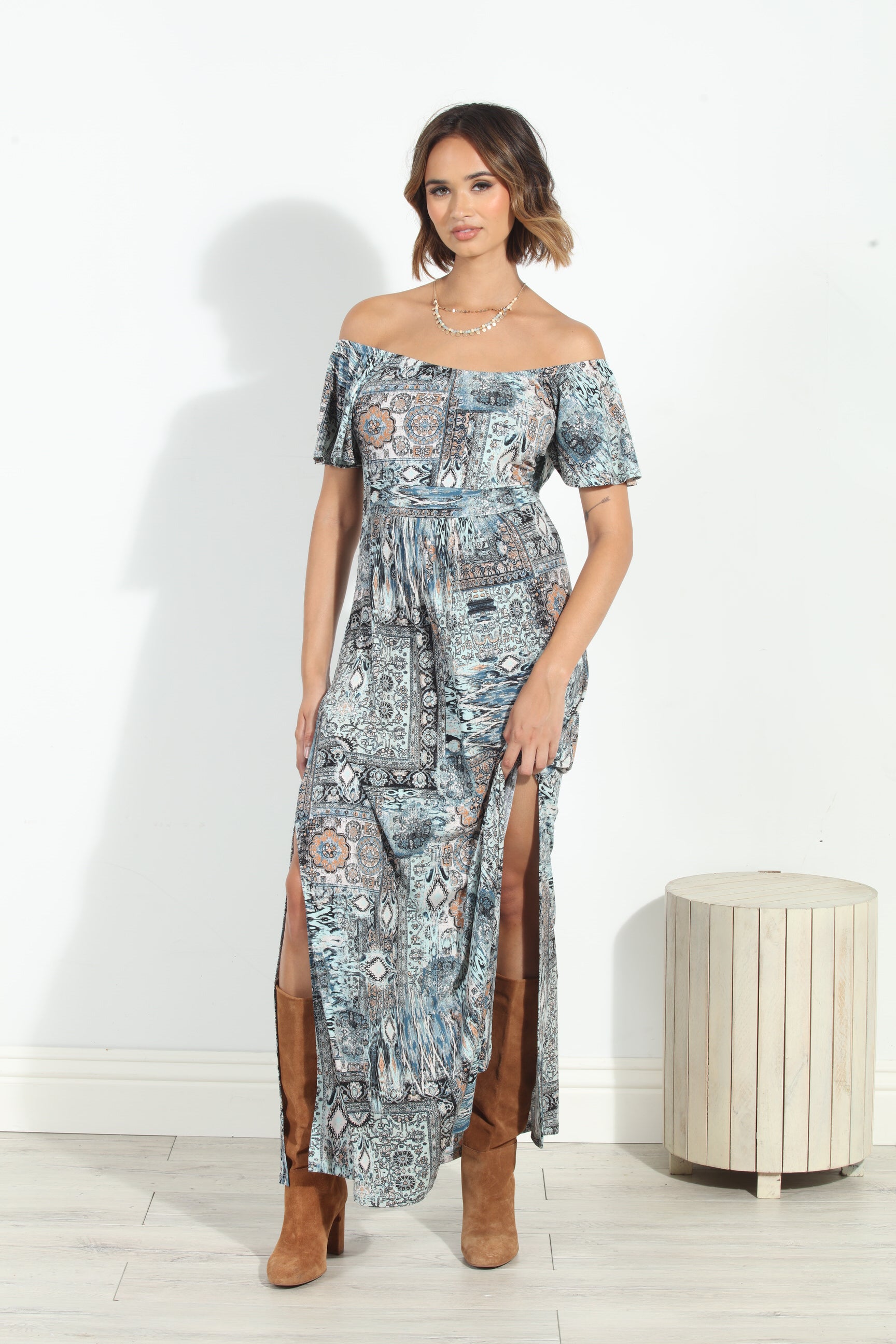 Fairfax Off The Shoulder Maxi Dress
