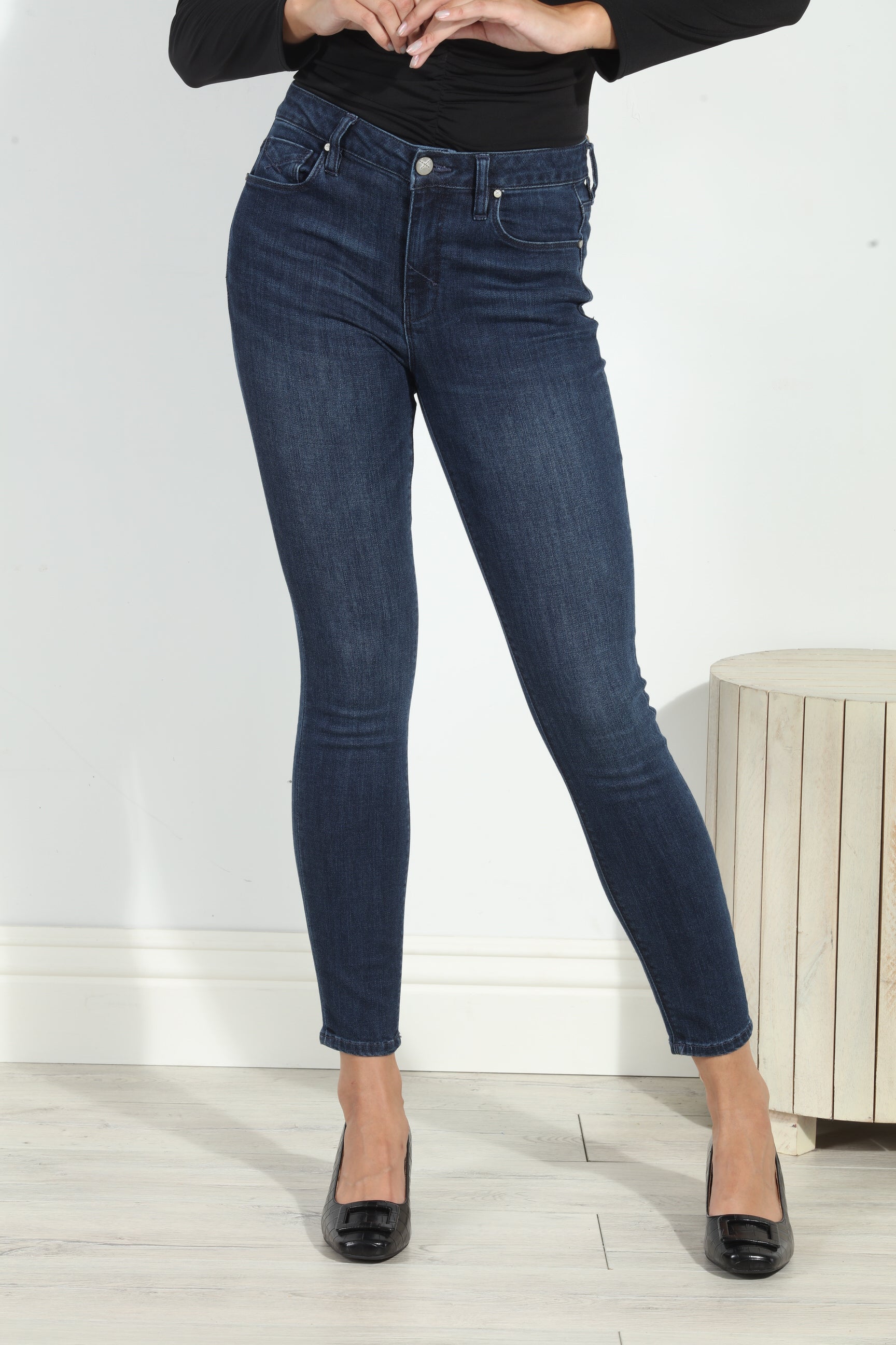 Unpublished Kora Mid Rise Skinny Jean-Dark Wash