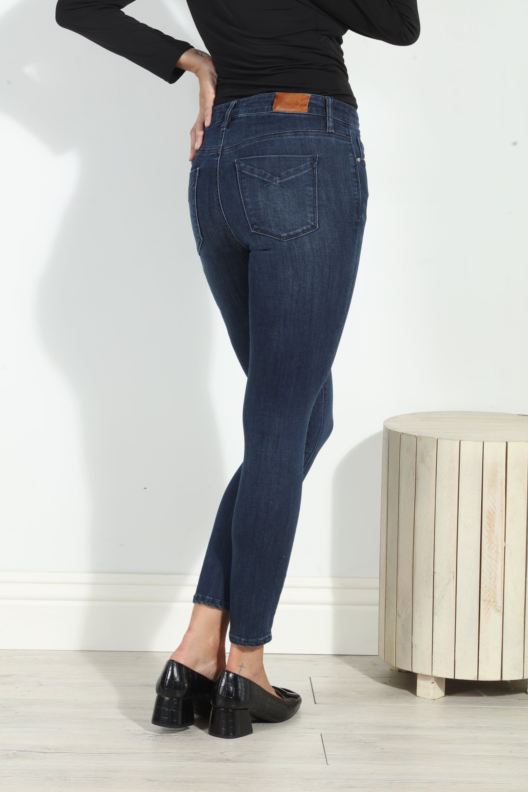 Unpublished Kora Mid Rise Skinny Jean-Dark Wash