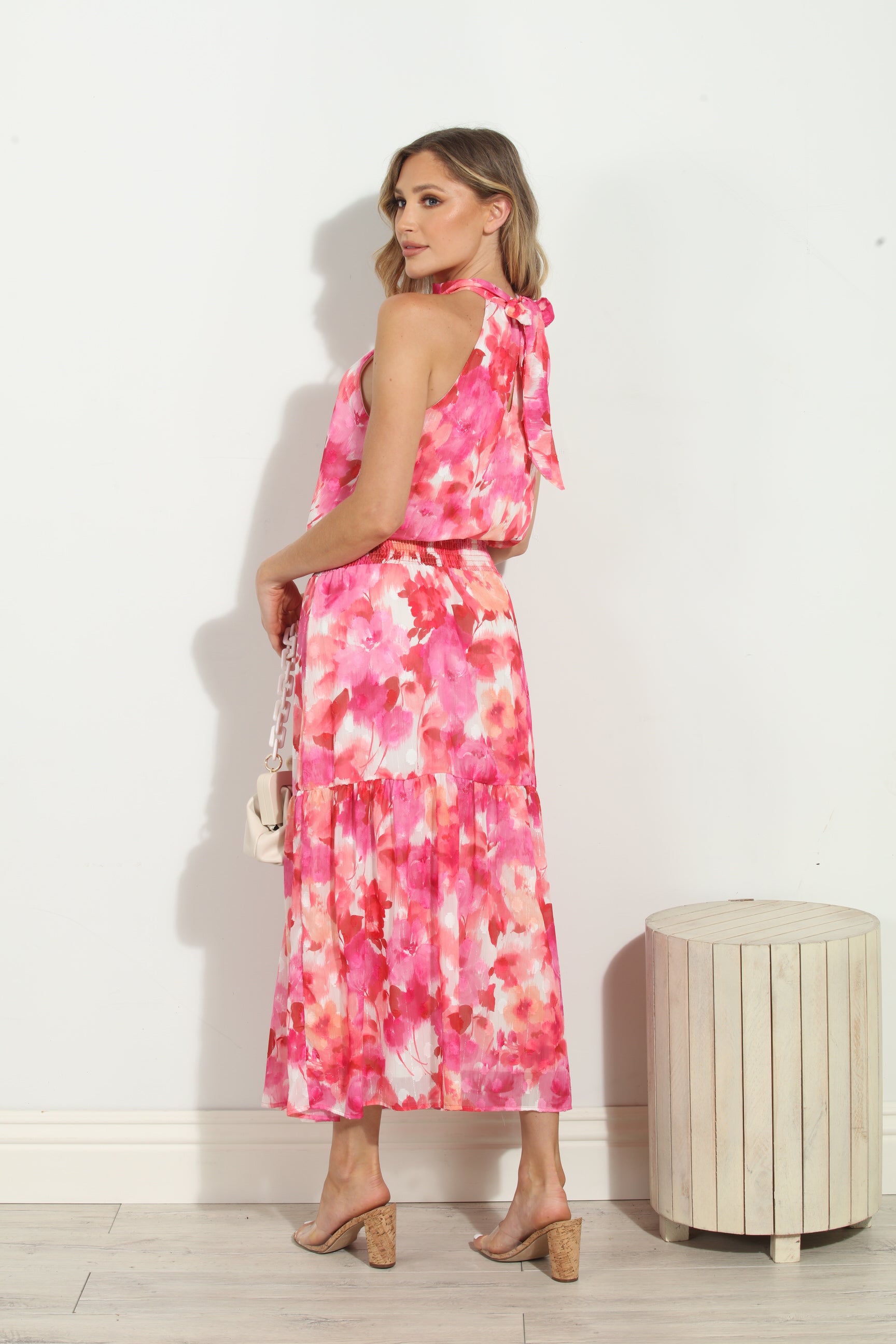 Suzy Chiffon Halter Maxi