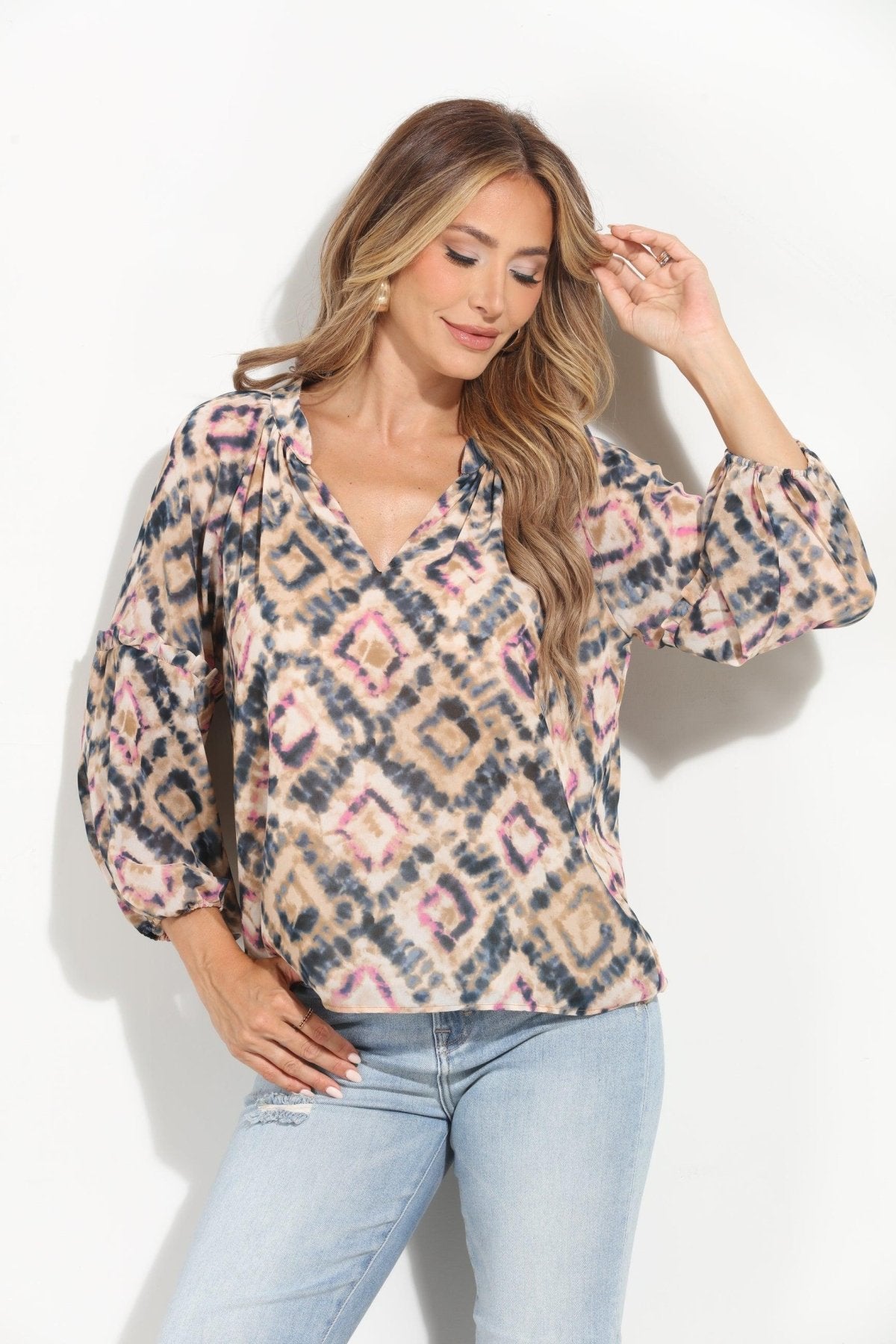 Nova Ruffle Sleeve Blouse-BEST SELLER