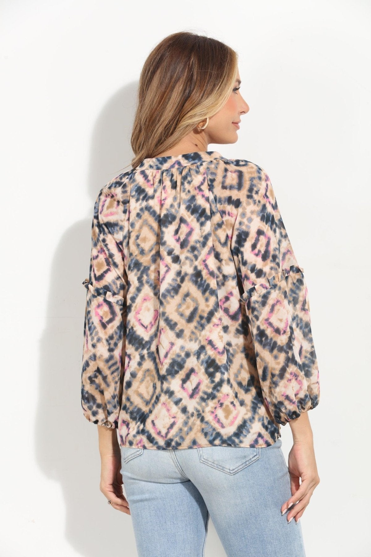 Nova Ruffle Sleeve Blouse-BEST SELLER