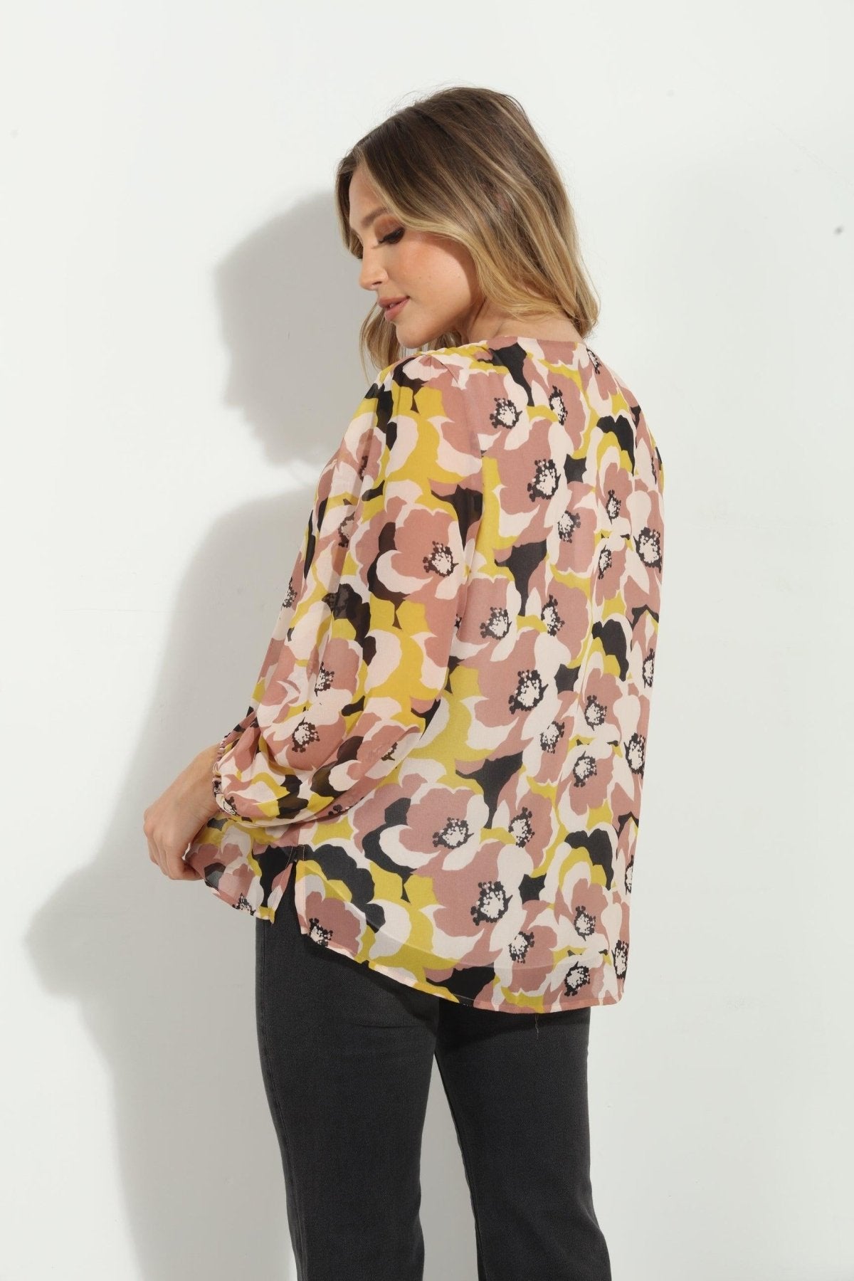 Ginny Sweetheart Chiffon Blouse-FINAL SALE