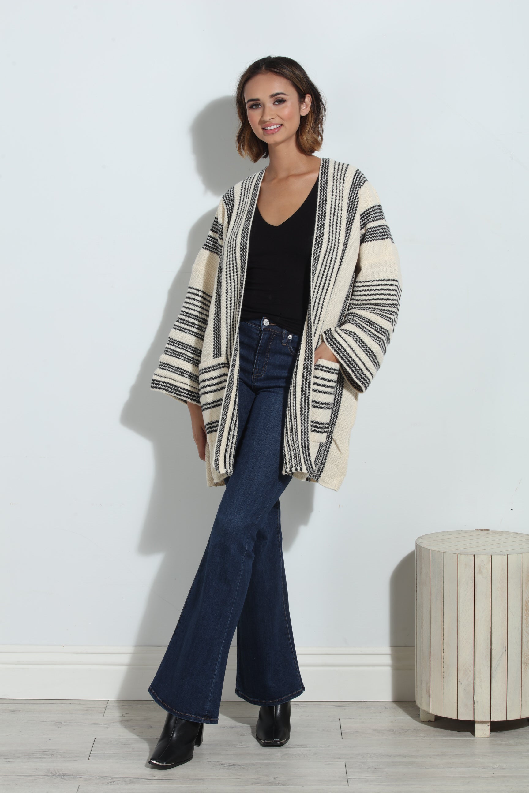 Betty Open Grandpa Cardigan