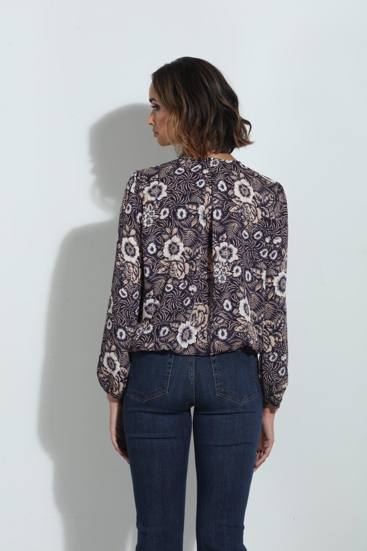 Marto Surplice Pleated Top-FINAL SALE