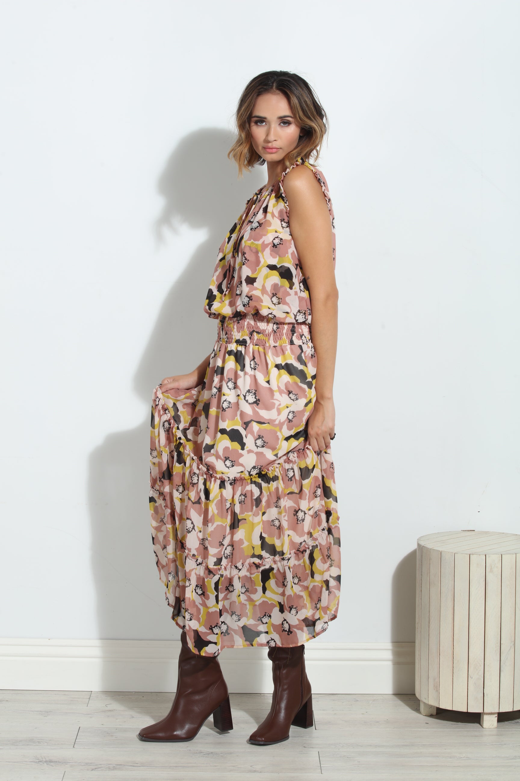 Ginny Smocked Midi Dress