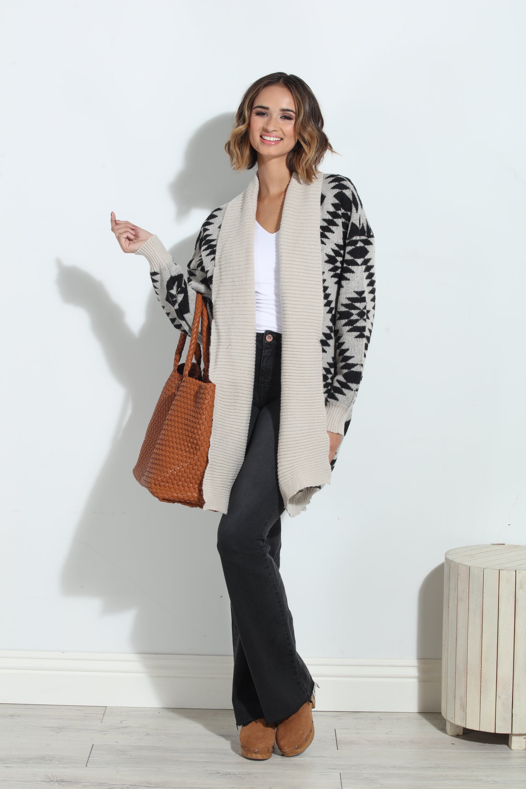 Nalla Boyfriend Oversized Boho Cardigan-BEST SE